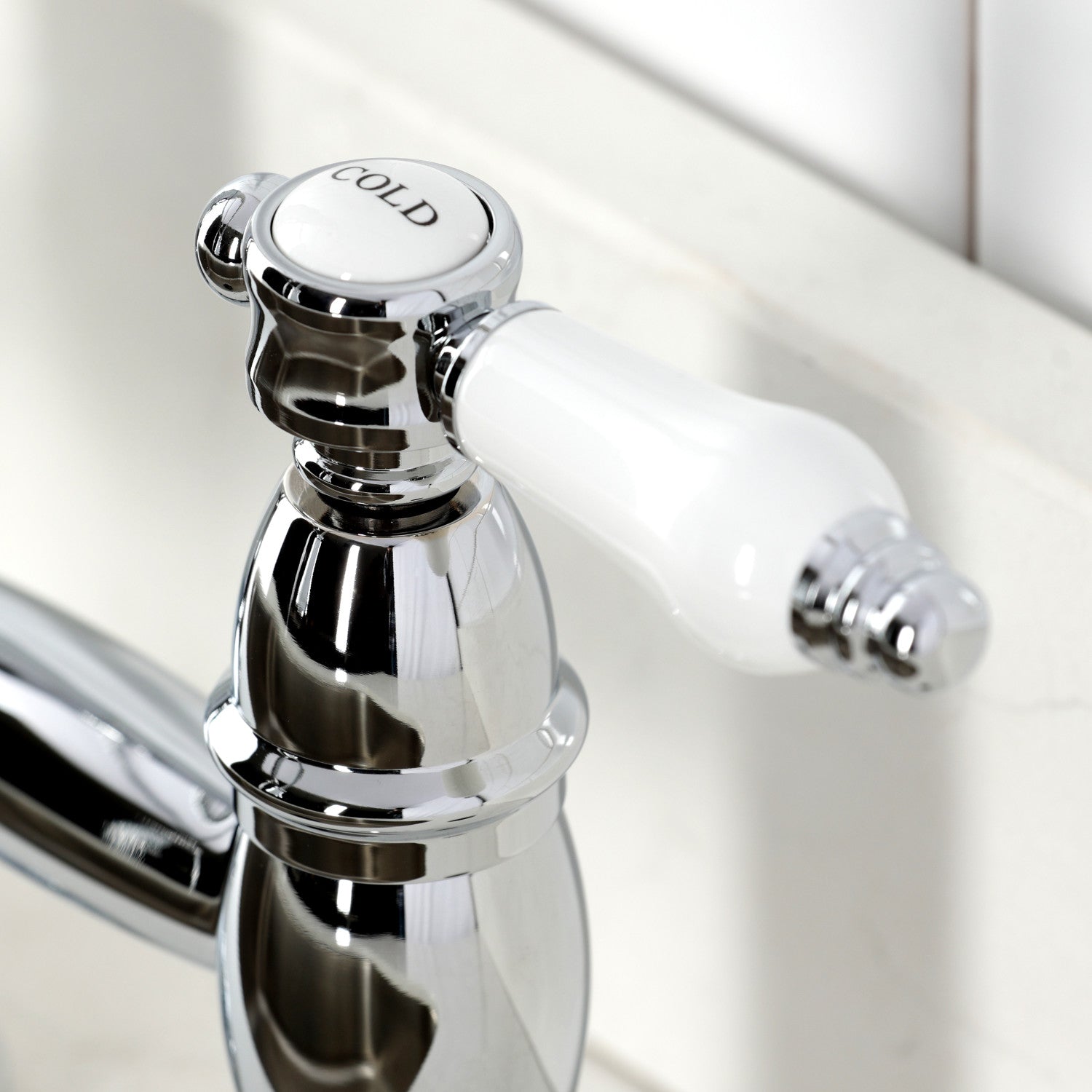 Bel Air GS1271BPL Double Handle 2 Hole Deck Mount Pre Rinse Bridge Kitchen Faucet in Polished Chrome - Perfect for Commercial Kitchens, Restaurants, and Heavy-Duty Home Use