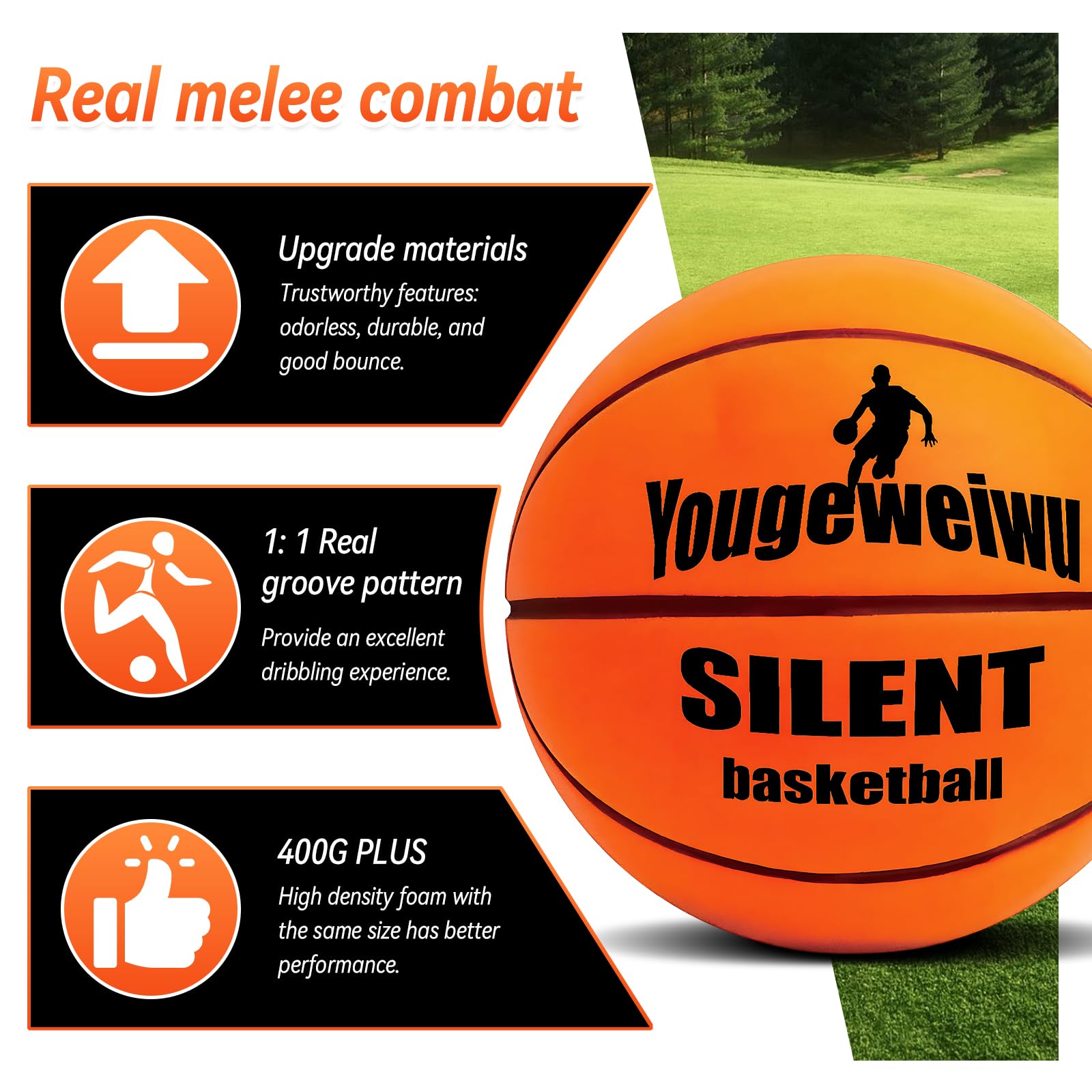 2025 Upgraded Silent Basketball - Indoor Dribble Dream Foam Training Ball for Youth | Noise-Reducing Practice Ball for Apartments, Gyms & Late-Night Drills