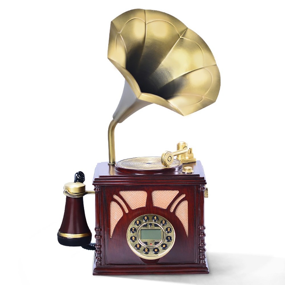 WEEDAY TIANTA Vintage Antique Rotary Dial Telephone - Retro Landline Home Phone with European Classic Design, Perfect for Home Decor, Office Decoration & Photography Props