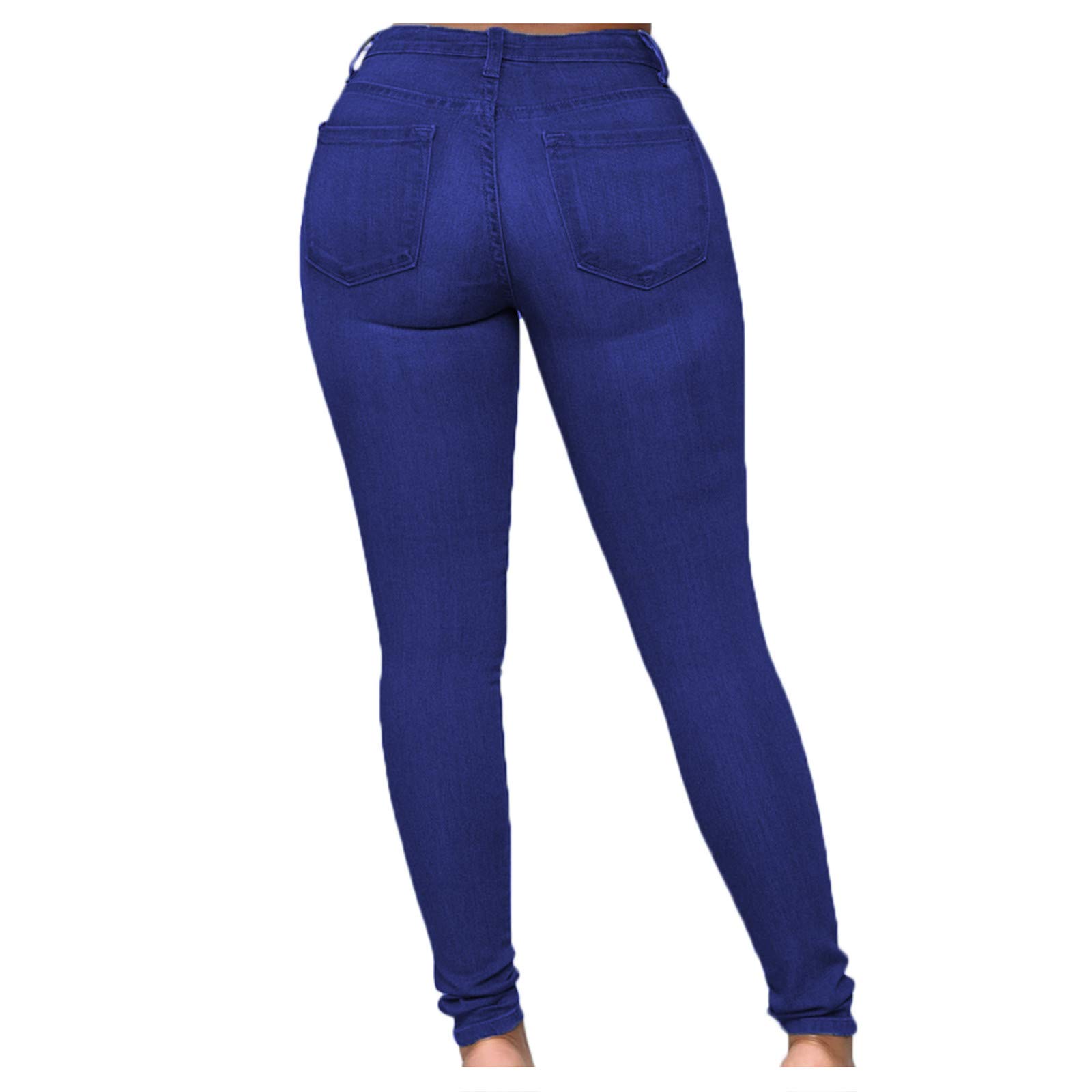 Plus Size Women's High Waist Curvy Jeans - Butt Lifting Stretch Skinny Denim Pants & Joggers in Classic Blue | Perfect for Casual Wear, Date Nights & Everyday Comfort