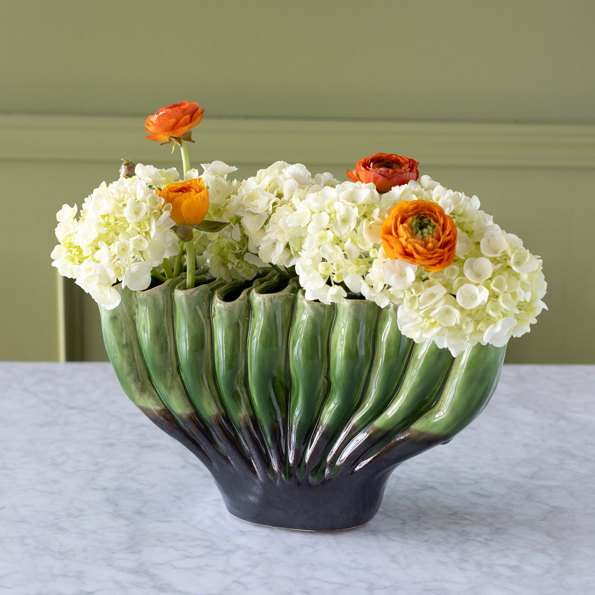 Handmade Artisan Ceramic Vase - Elegant Home Decor for Living Room, Dining Table & Wedding Centerpiece