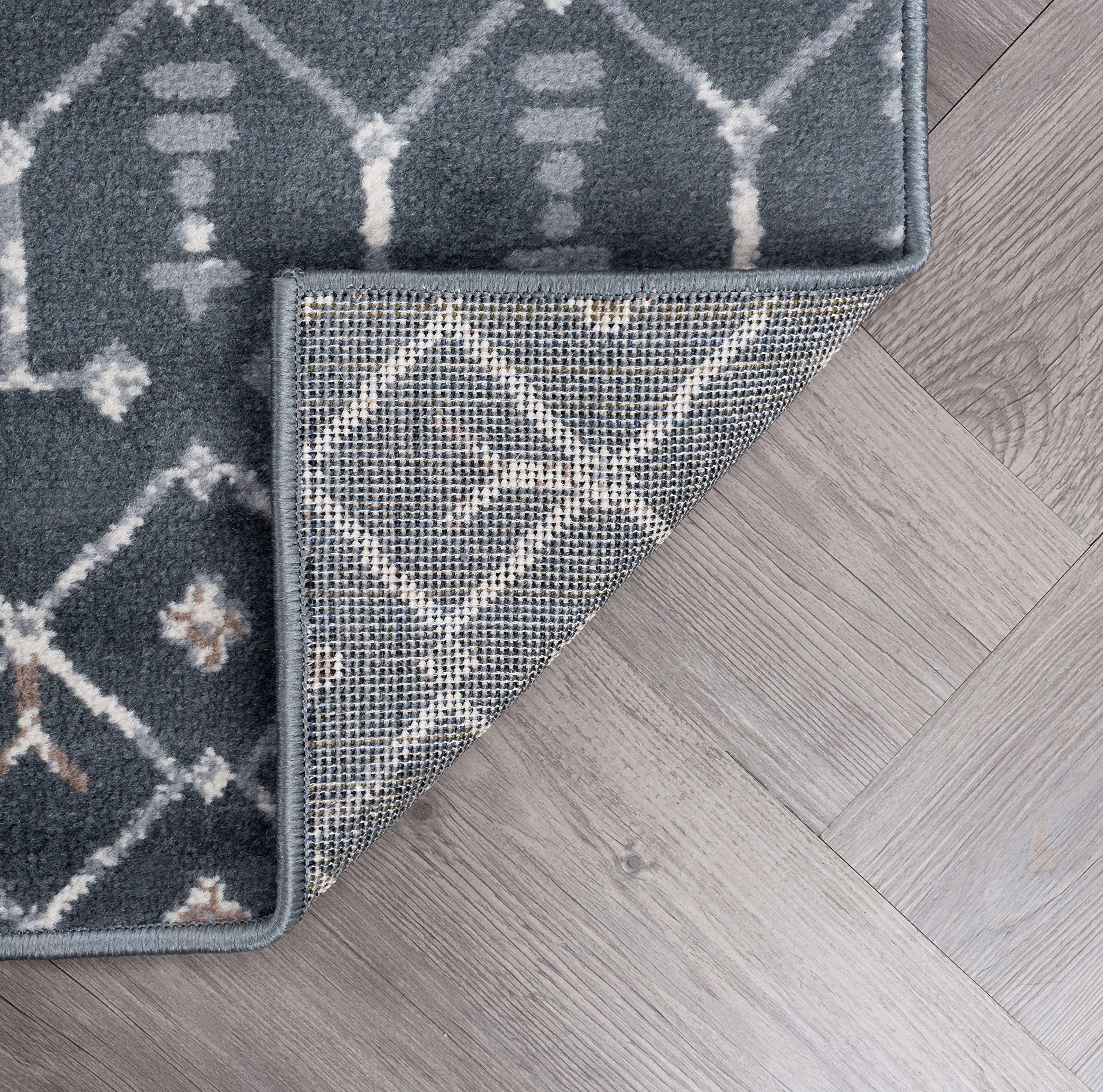 Dark Gray Modern Large 8x10 Area Rug - Soft Contemporary Carpet for Living Room, Bedroom, Dining Room & Entryway - Non-Slip Indoor Floor Mat - Perfect for Home Decor, Office & High Traffic Areas