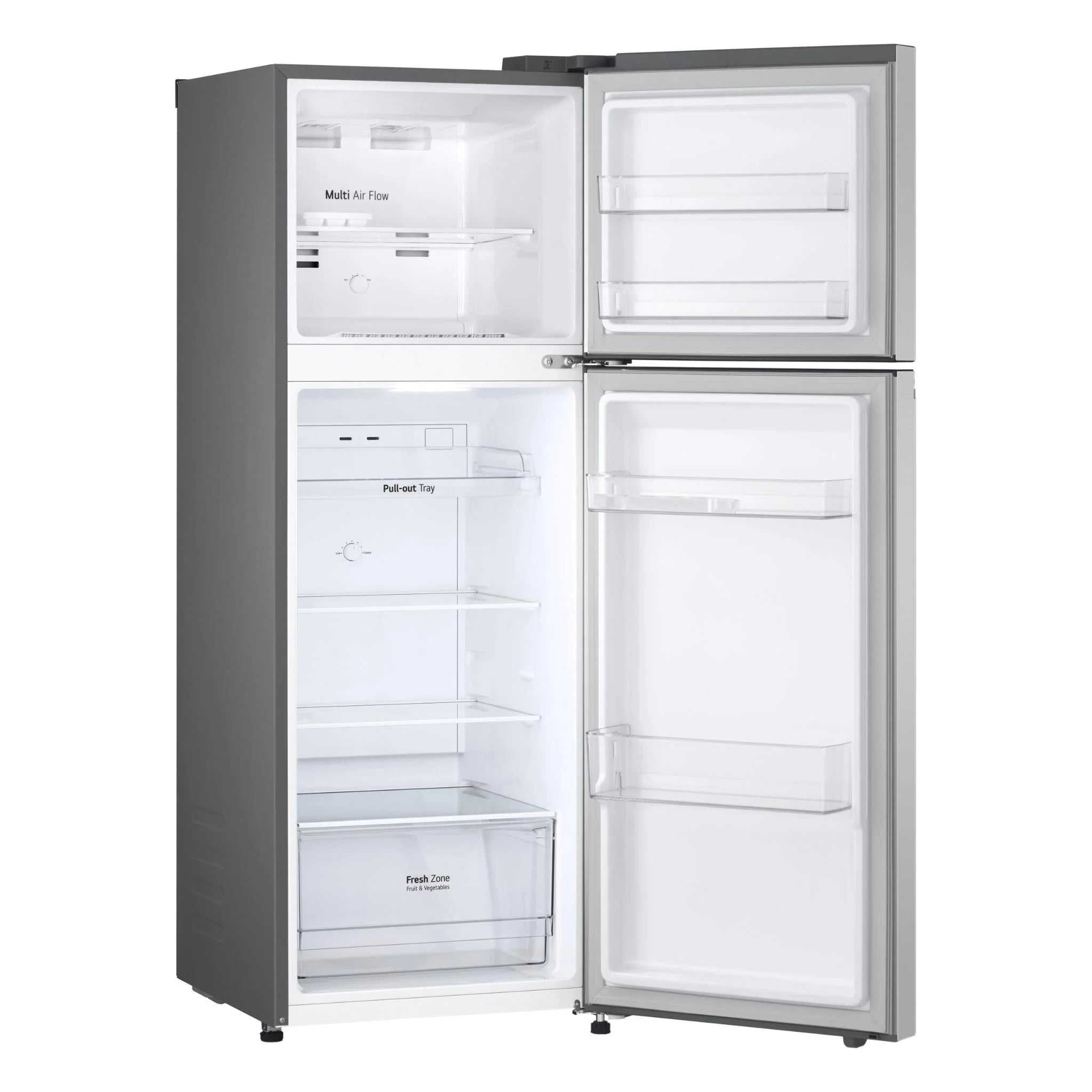 LG 243L Top Mount Refrigerator GT 1S - Stainless Steel Finish | Energy Efficient Freezer for Home & Kitchen | Perfect for Apartments, Dorms & Small Spaces
