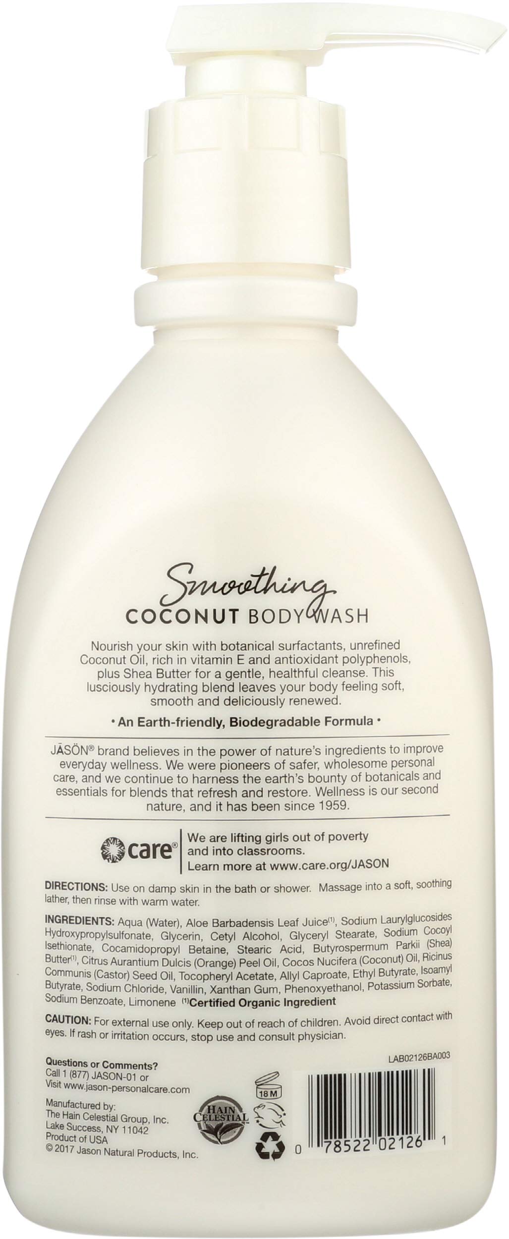 Organic Coconut Body Wash for Smooth Skin - Hydrating & Nourishing Shower Gel for Dry & Sensitive Skin - Perfect for Daily Use & Spa Days