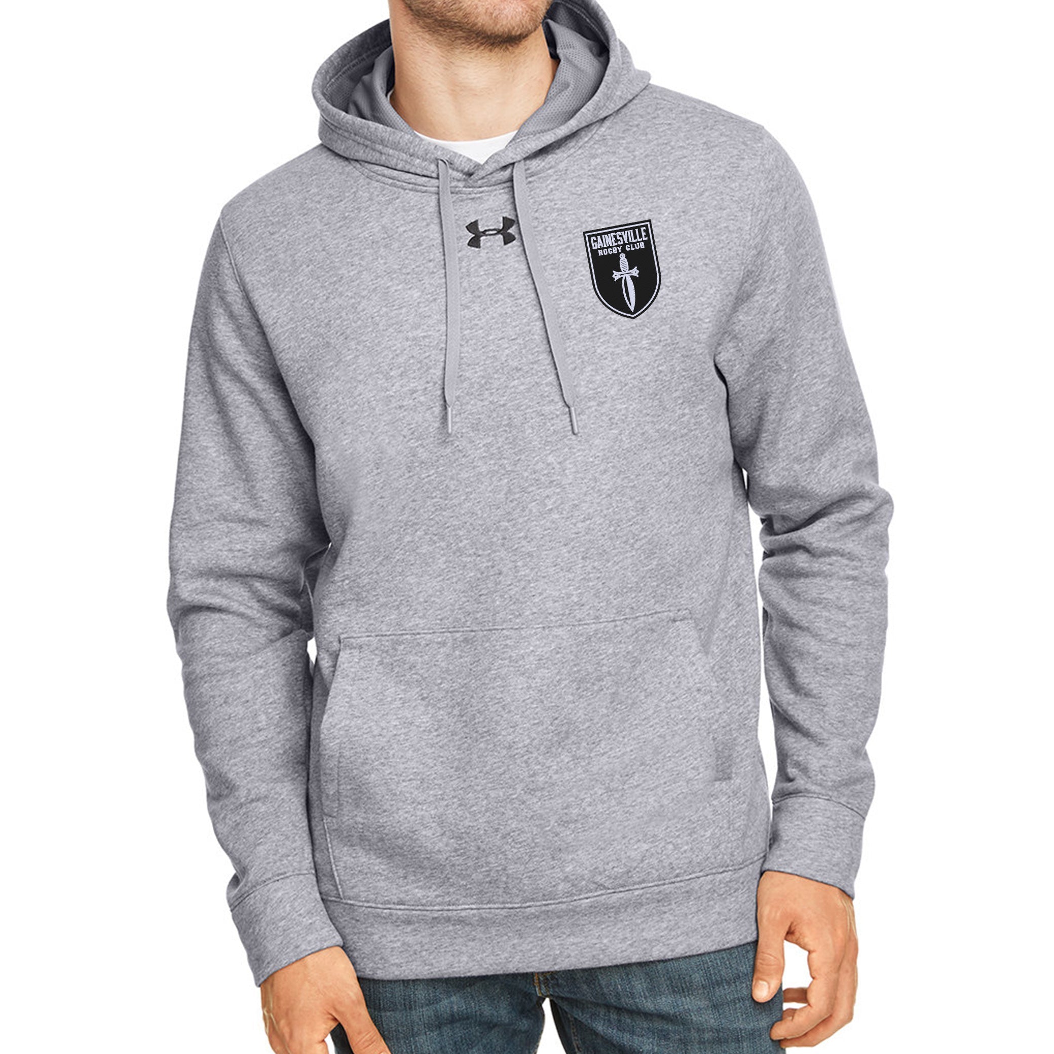 Gainesville Spartans RFC UA Hustle Hoodie - Men's & Women's Pullover Sweatshirt for Rugby Fans | Warm & Comfortable Fleece Lining | Perfect for Training, Games & Casual Wear