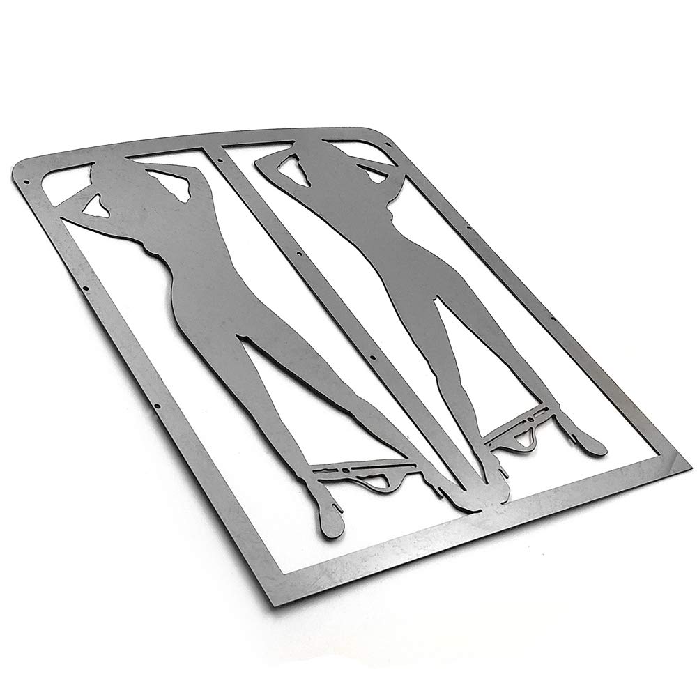 HTTMT MT298-06 Radiator Grille Guard Cover Protector for Yamaha Banshee 1986-2007 - Durable ATV Protection for Off-Road Adventures & Trail Riding