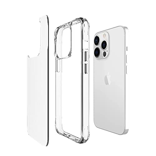 iPhone 13 Clear Transparent Phone Case - Shockproof TPU + PC Hard Cover - Anti-Yellowing Protection - Perfect for Everyday Use, Travel & Outdoor Activities (Compatible with iPhone 13)
