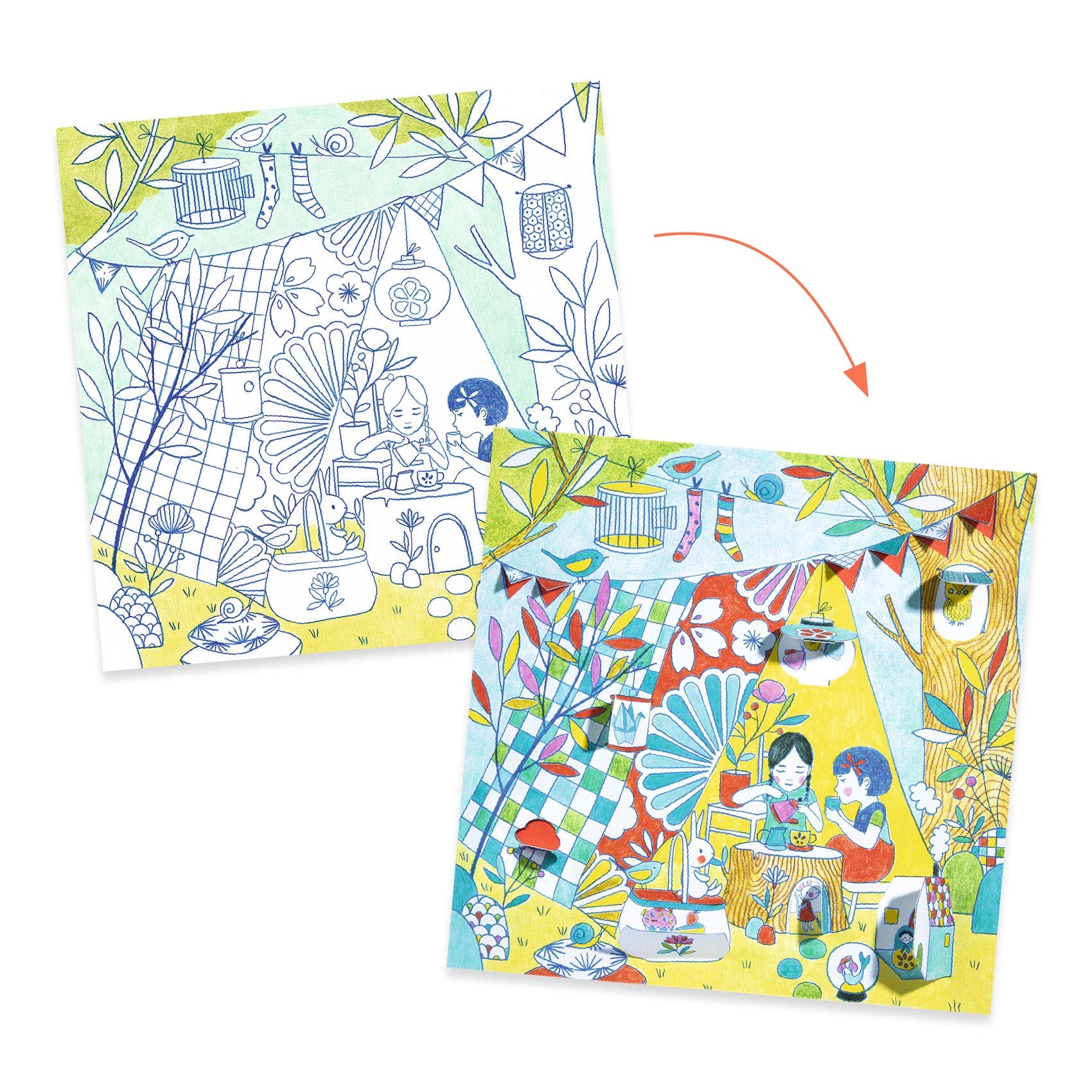 Little Doors Coloring Sheets for Kids - Printable Fun Activity Pages for Home & Classroom Use