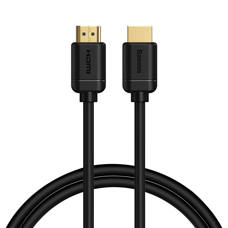 Baseus HDMI to HDMI Cable 1M (3.3ft) 4K High Speed Braided Cord - Black | for TV, Monitor, Laptop, Gaming Console & Home Theater Setup