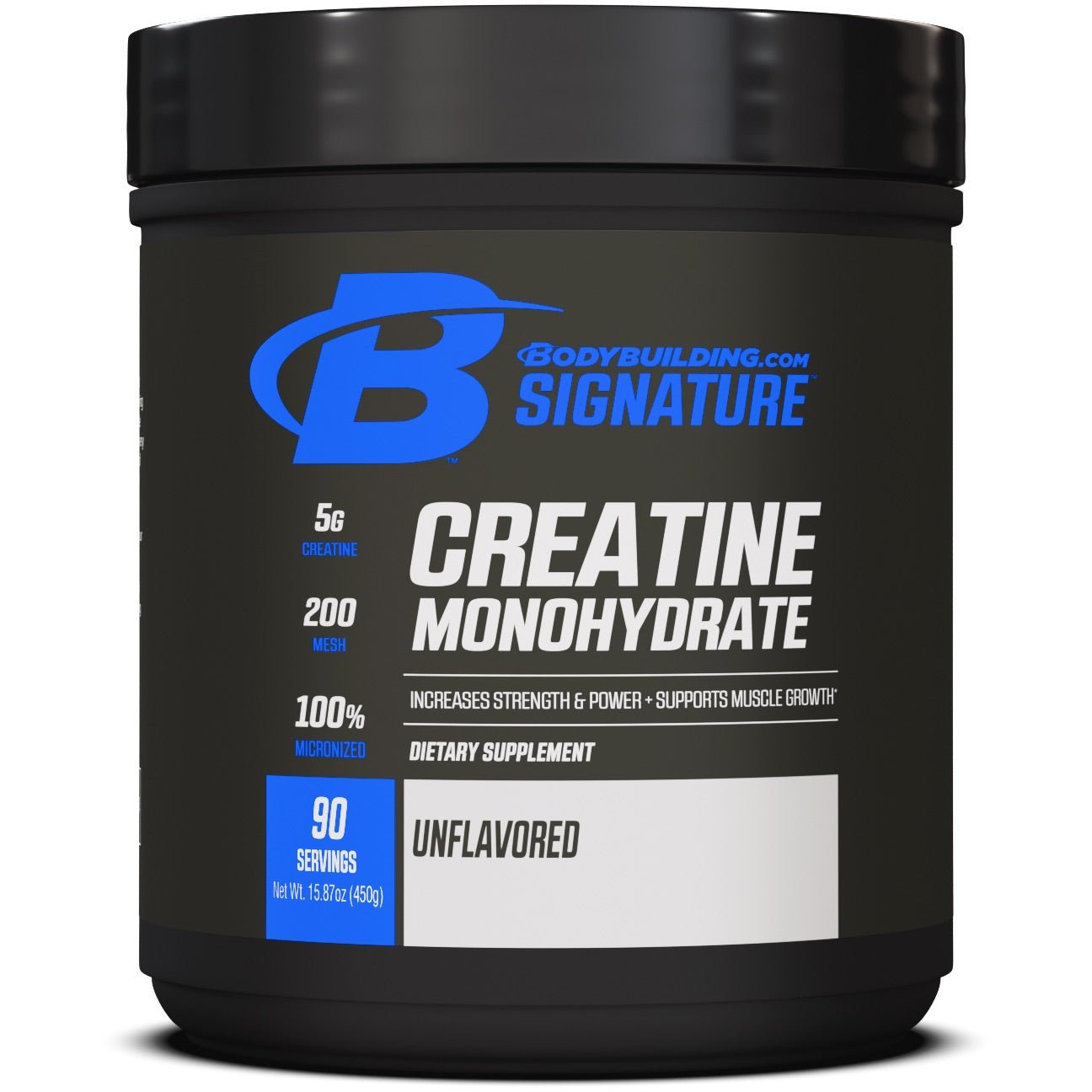 Bodybuilding.com Signature Creatine Monohydrate Powder - 300g Pure Micronized Creatine for Muscle Growth & Strength - Pre & Post Workout Supplement for Athletes & Fitness Enthusiasts