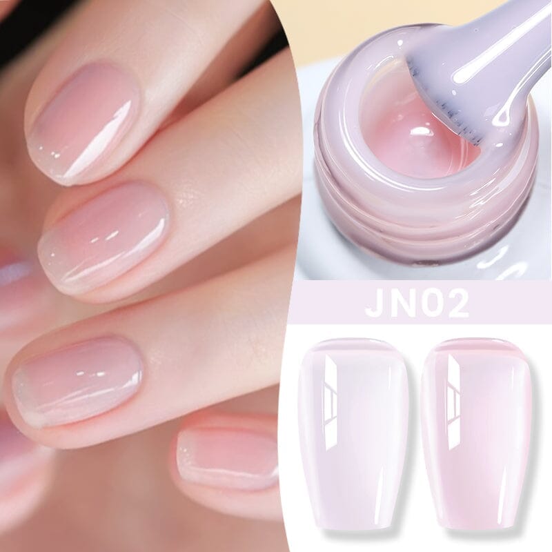 Nude Jelly Gel - 10ml Transparent Nail Polish for Natural & Glossy Manicure - Perfect for Everyday Wear & Special Occasions