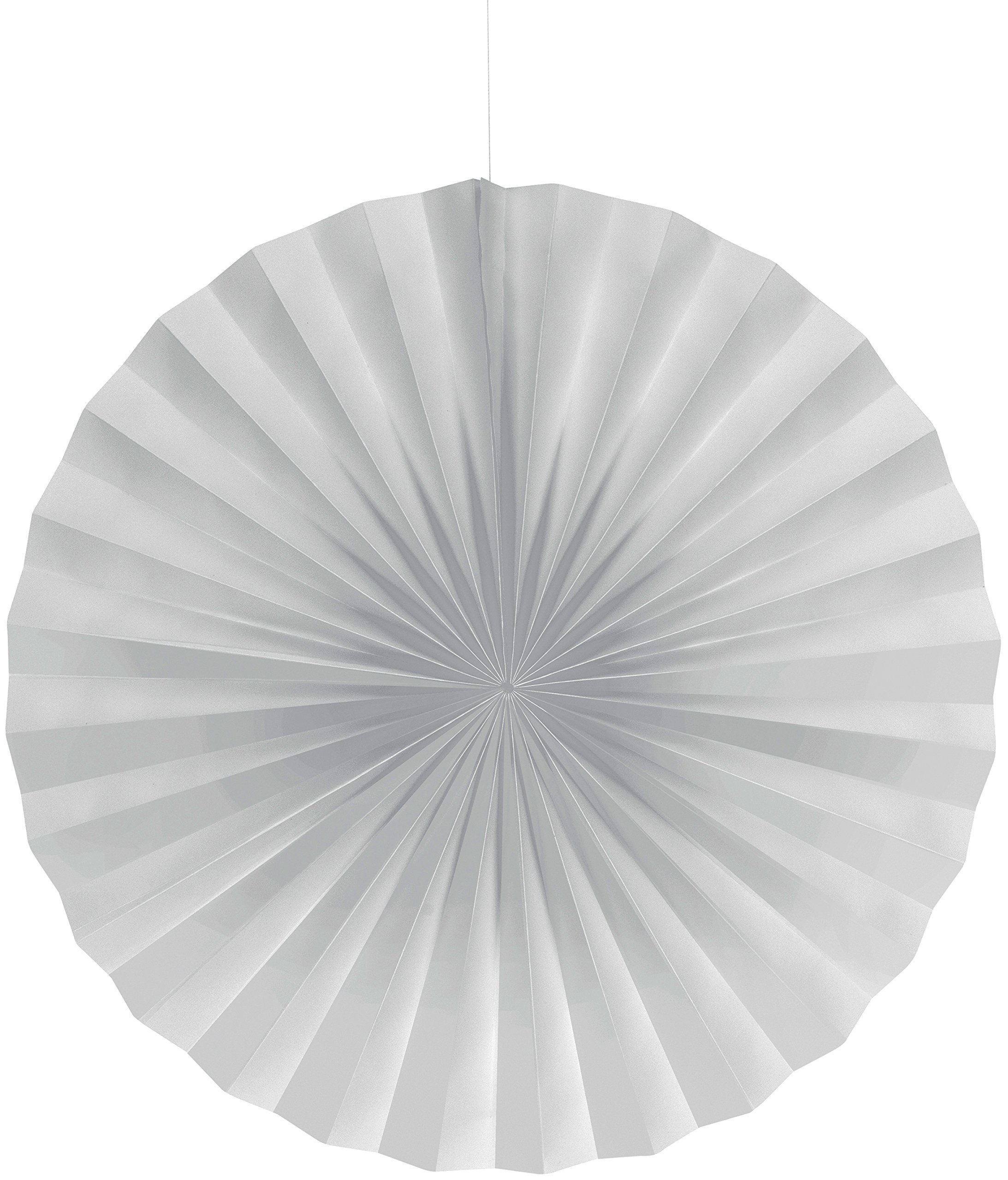 16 Inch White Paper Fan for Parties, Weddings & Events - Creative Converting Decorative Hand Fan