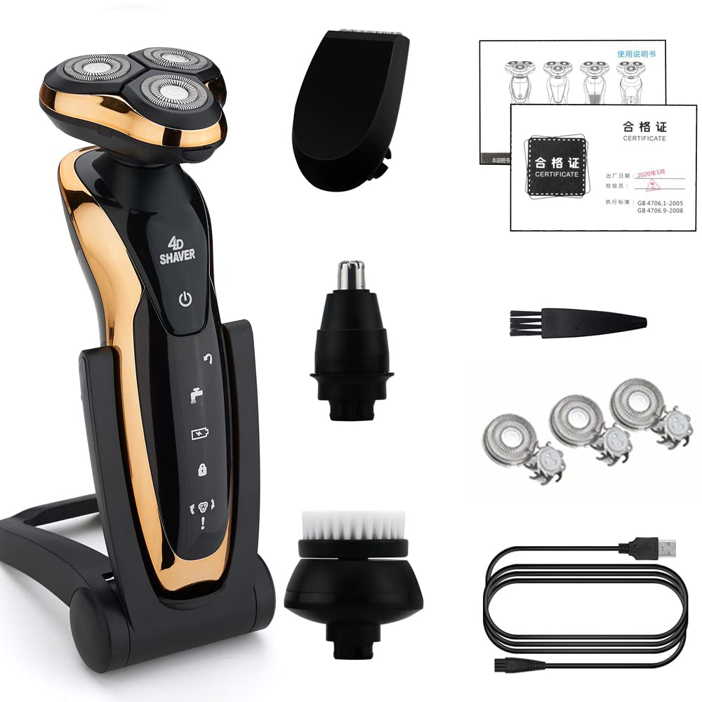 Electric Head Shaver for Bald Men - Rechargeable & Washable USB Shaving Machine for Smooth Shaving - Perfect for Travel, Gym & Daily Grooming (Color: 9001-f)