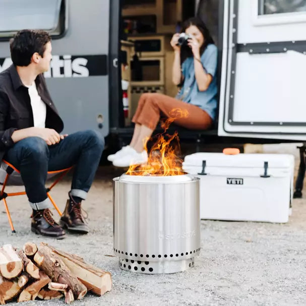 Solo Stove Ranger Backyard Bundle 2.0 - Smokeless Fire Pit with Stand & Shield - Portable Outdoor Camping, Patio, Backyard Fire Pit for Wood Burning - Perfect for Bonfires, S'mores & Relaxing Evenings