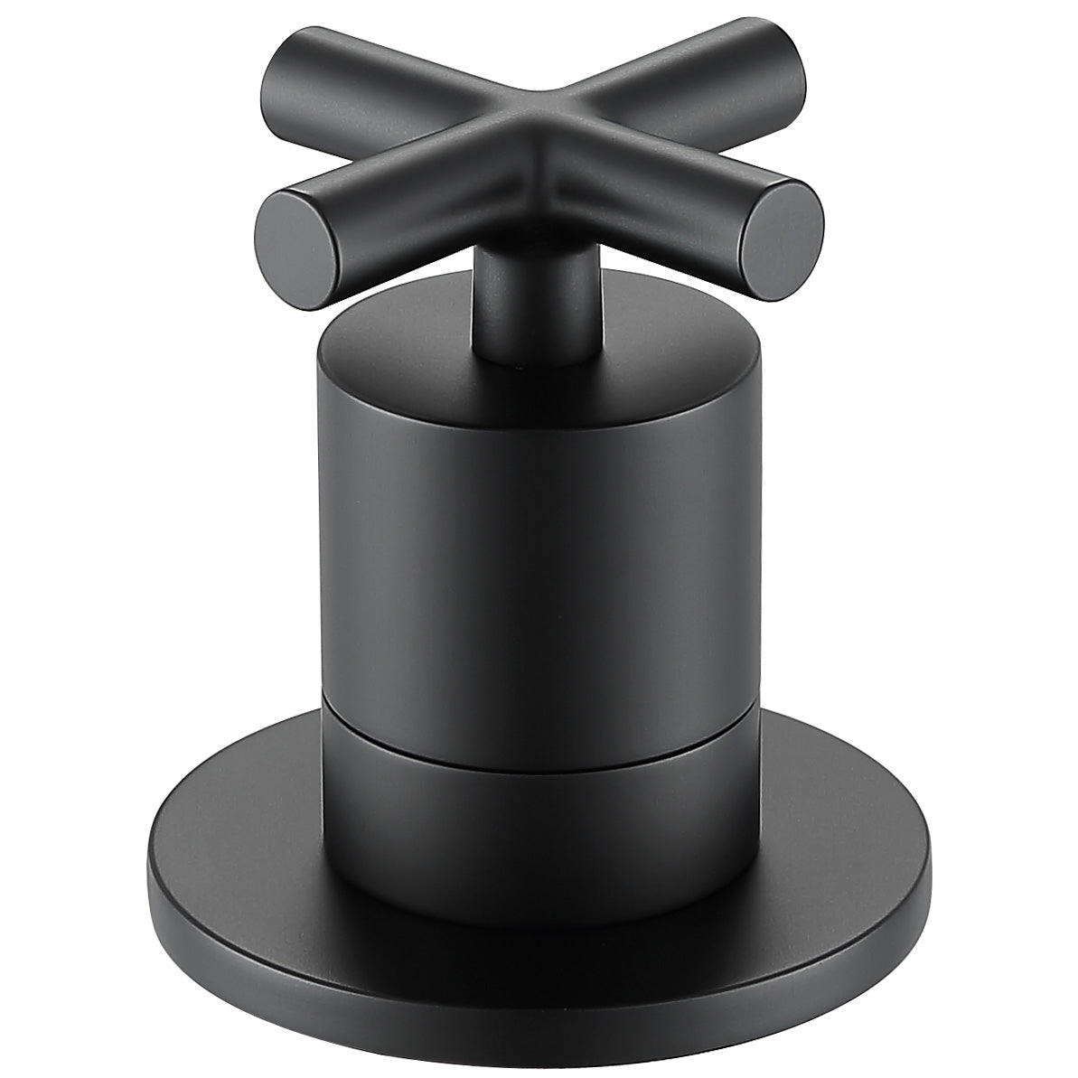 Premium Matte Black Ava Two-Handle Roman Tub Faucet - Durable Brass Construction, Water-Efficient Design for Bathroom & Spa Relaxation