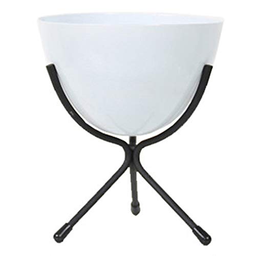 Modern Metal Single-Tier Plant Stand for Living Room, Balcony & Bedroom - Sturdy Flower Pot Holder for Indoor & Outdoor Decor - Perfect for Small Spaces, Succulents & Houseplants