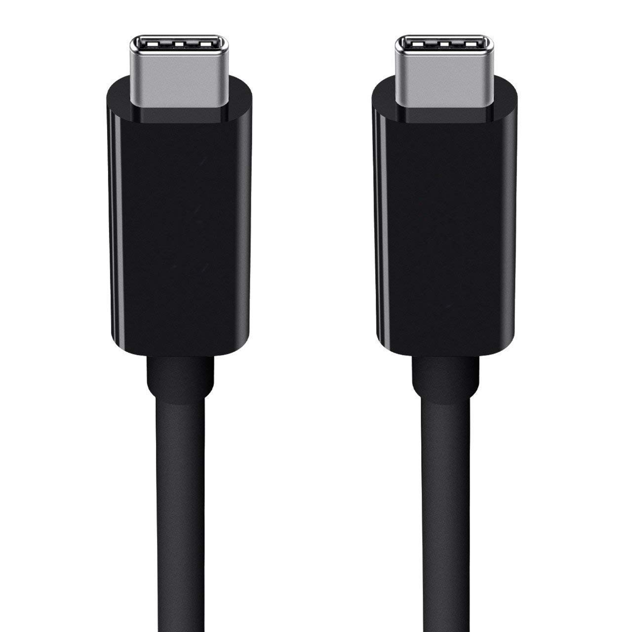 15W USB Type-C Fast Charging & Data Sync Cable for General Mobile GM 5 Plus - Dual USB-C Connectors (Black, 1M/2.2ft) - Perfect for Travel, Office & Home Charging