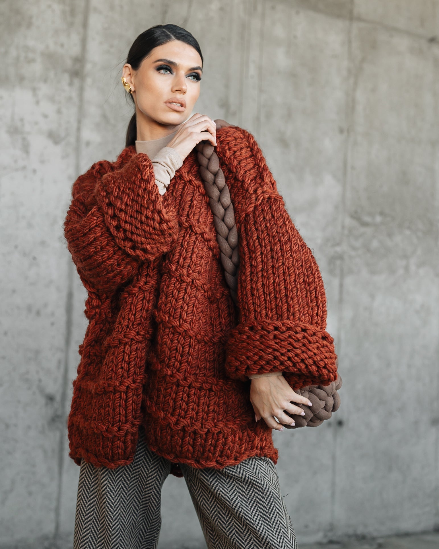Cozy Lana Chunky Knit Cardigan for Women - Soft Oversized Sweater for Fall & Winter - Perfect for Layering, Lounging & Casual Outfits