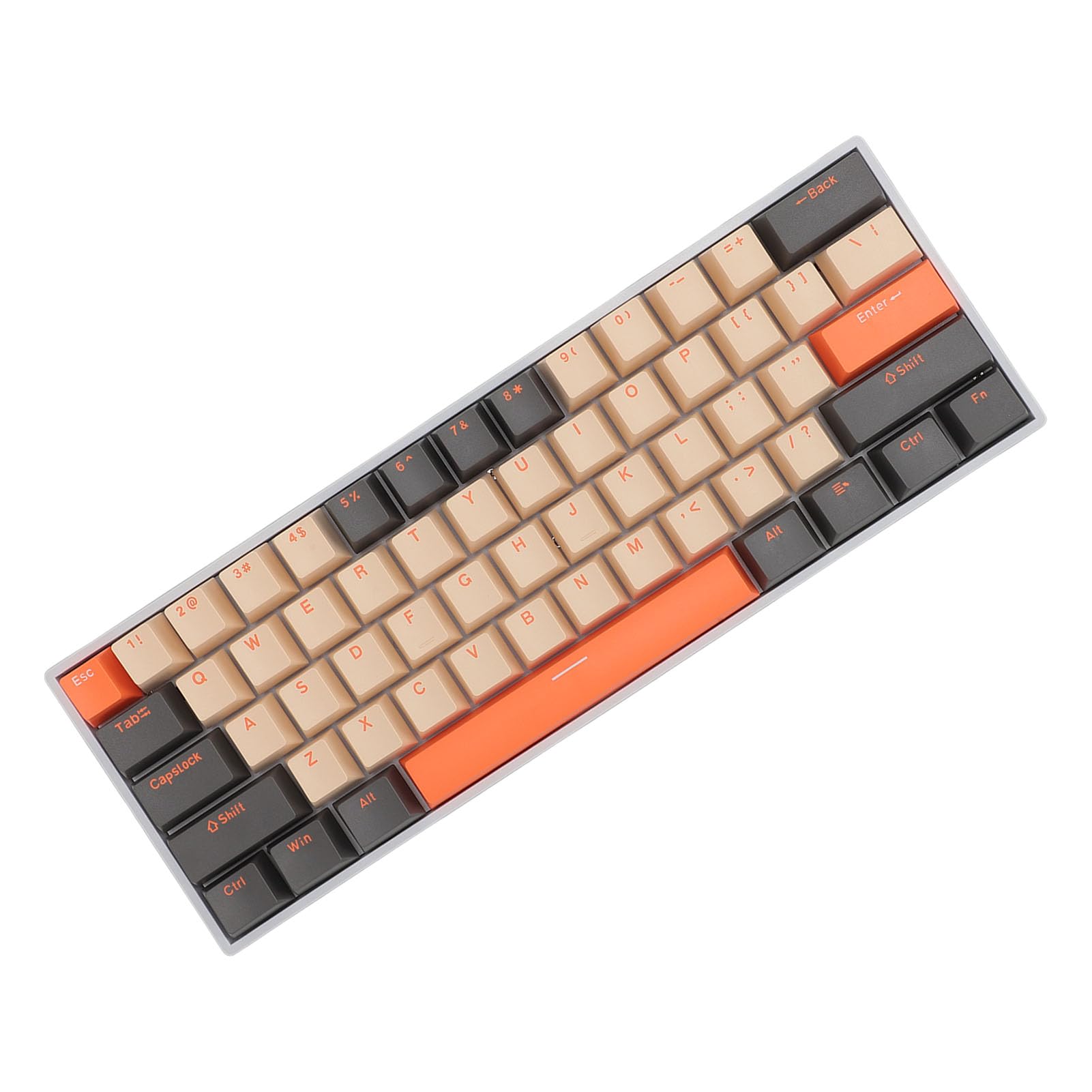 Elprico 61-Key Wireless Mechanical Gaming Keyboard with RGB Backlight - Bluetooth, USB, 2.4G Wireless 3-in-1 Connectivity for PC, Mac, Laptop - Perfect for Gaming, Office Work & Typing Enthusiasts