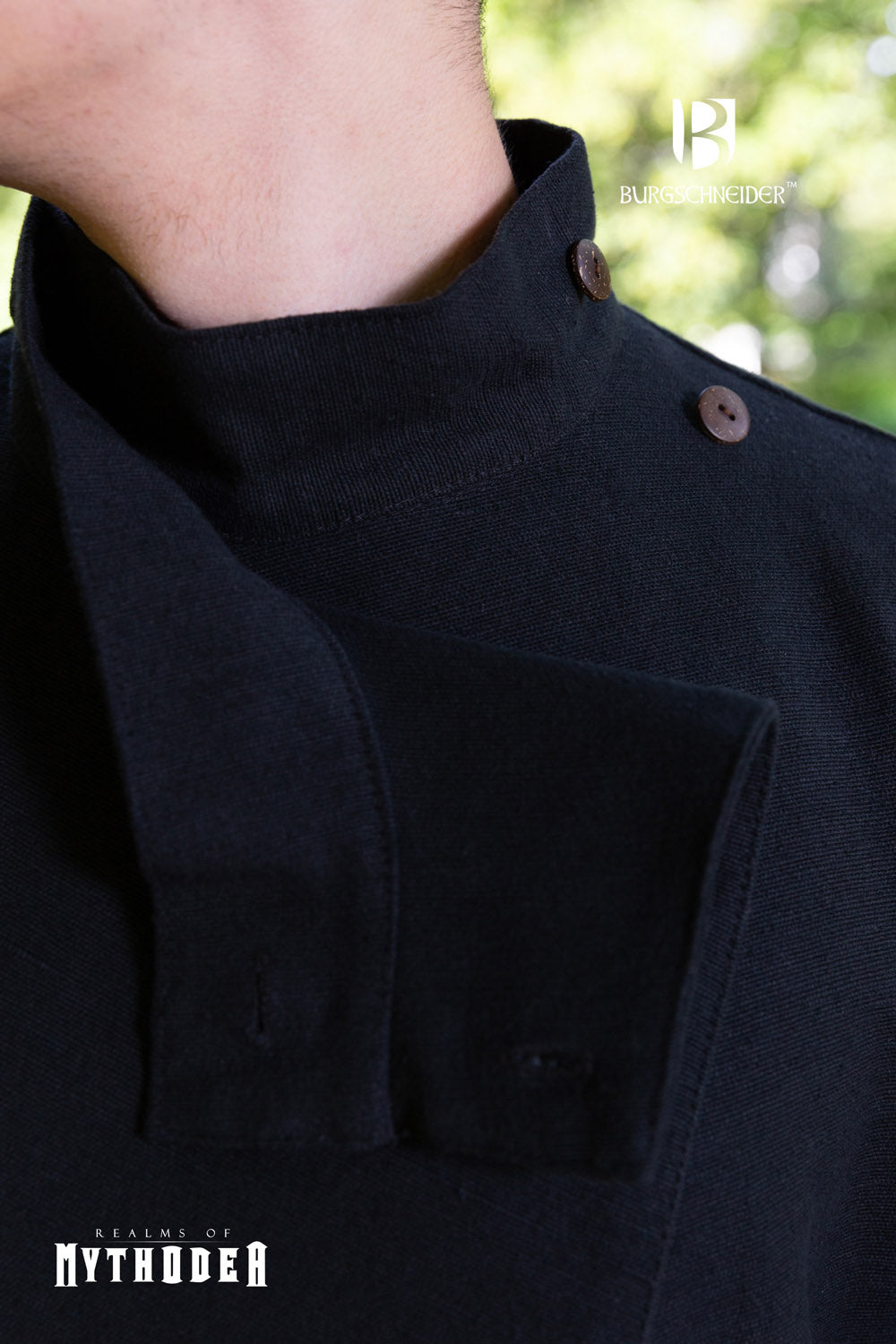 Black Dynasty Robe - Traditional Chinese Kung Fu Robe for Men & Women - Perfect for Martial Arts, Cosplay, and Halloween Costumes