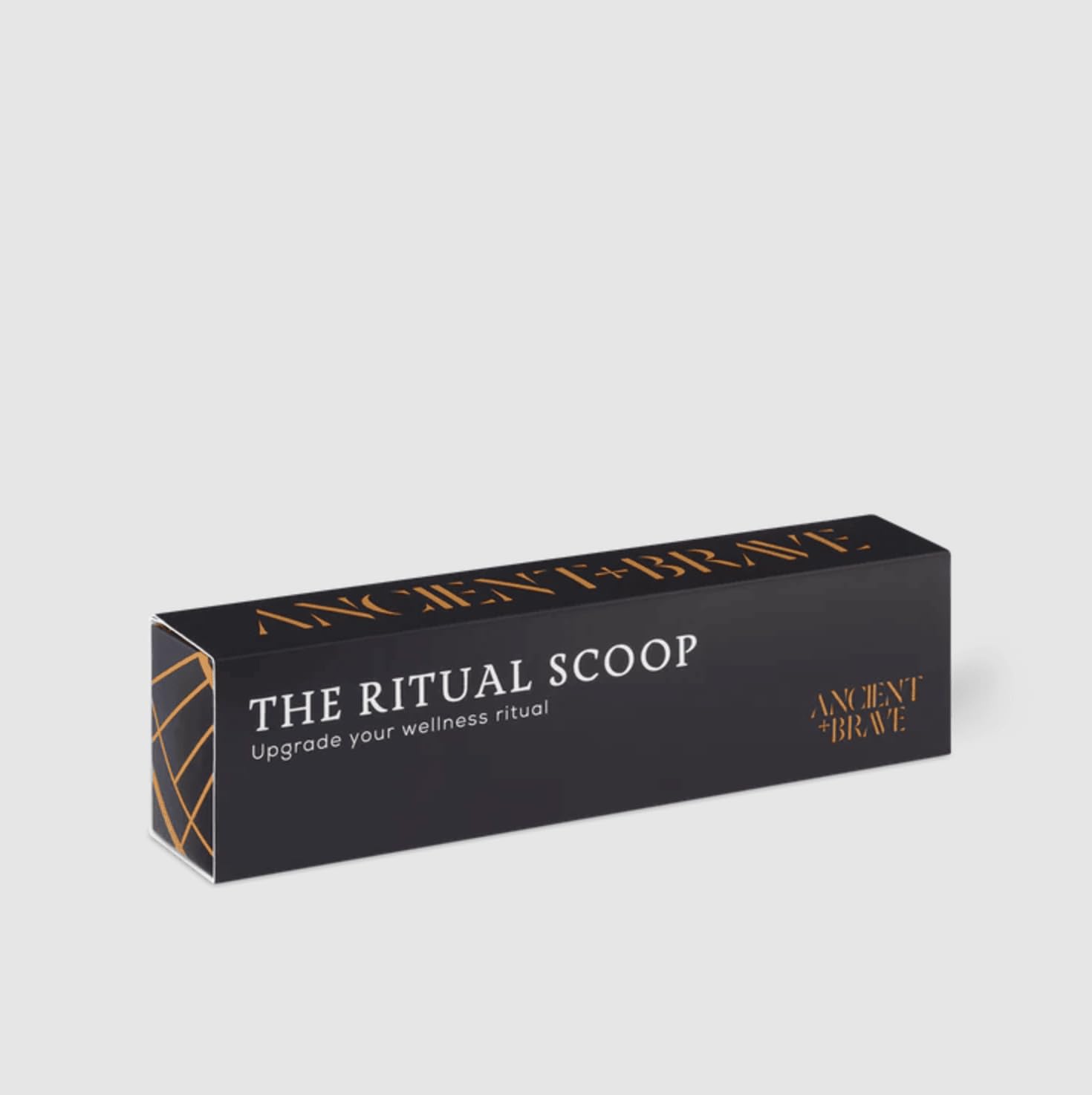 Ancient + Brave - Gold Stainless Steel Ritual Scoop Measuring Spoon for Collagen Supplements & Powders - Precise Approximate Measure - Elegant Gift Box Included - Perfect for Coffee, Tea, Protein Shakes & Baking