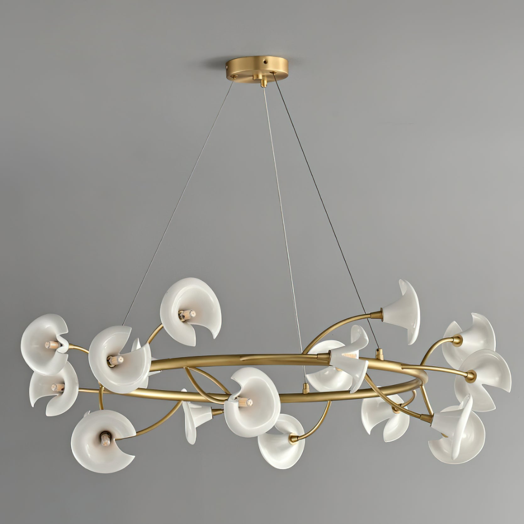 Elegant Cerisium Blossom Crystal Chandelier - Modern Floral Ceiling Light Fixture for Dining Room, Bedroom & Living Room Decor