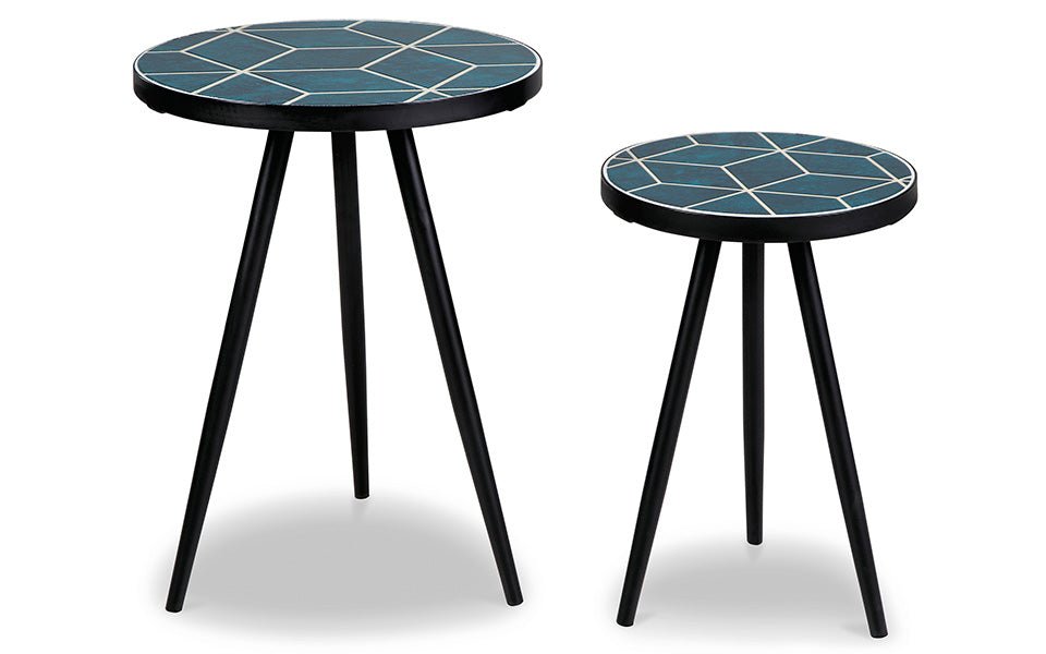 Clancy Accent Table Set - Modern Side End Tables for Living Room, Bedroom, or Office - Perfect for Home Decor and Small Spaces