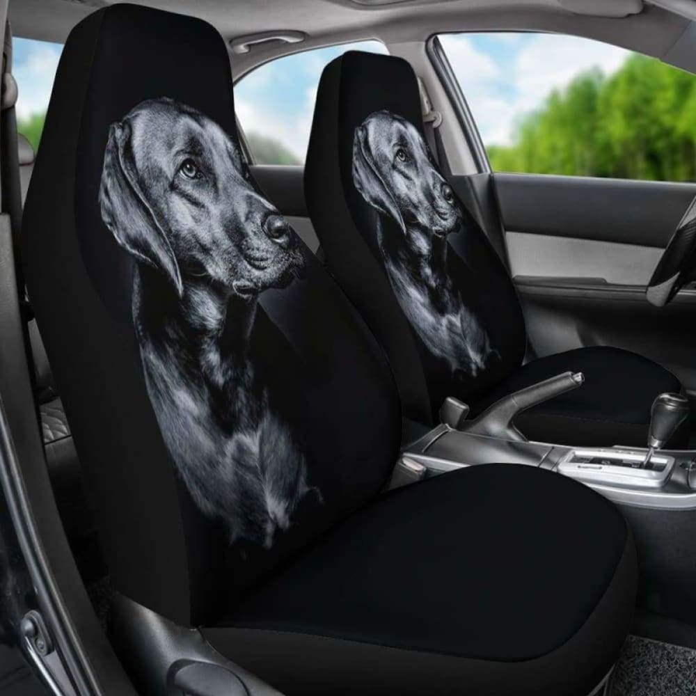 Premium Black Labrador Dog Car Seat Covers - Waterproof & Nonslip Pet Protection for Backseat (Model 105905) | Perfect for SUV, Truck & Family Vehicle Interior Upgrade