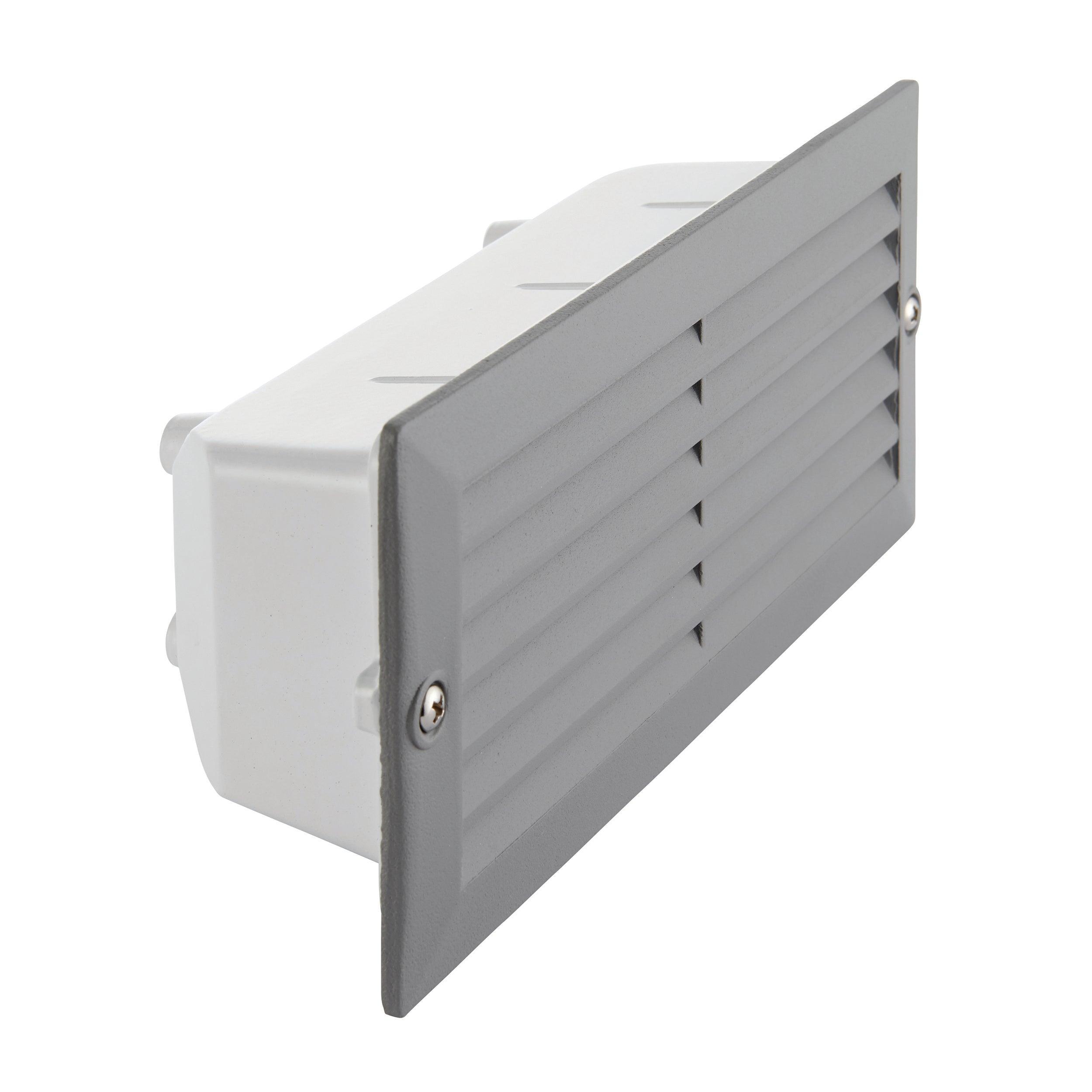 Eco-Friendly Grey Brick Light with Louvre Design - IP44 Rated 40W LED for Outdoor & Garden Lighting