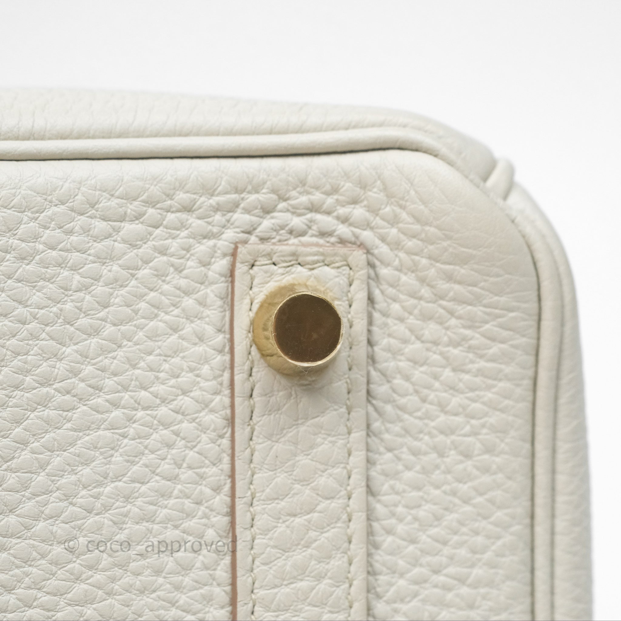 Authentic Hermès Birkin 25 Retourne Bag in Beton Togo Leather with Gold Hardware - Luxury Handbag for Women, Perfect for Office, Parties & Special Occasions