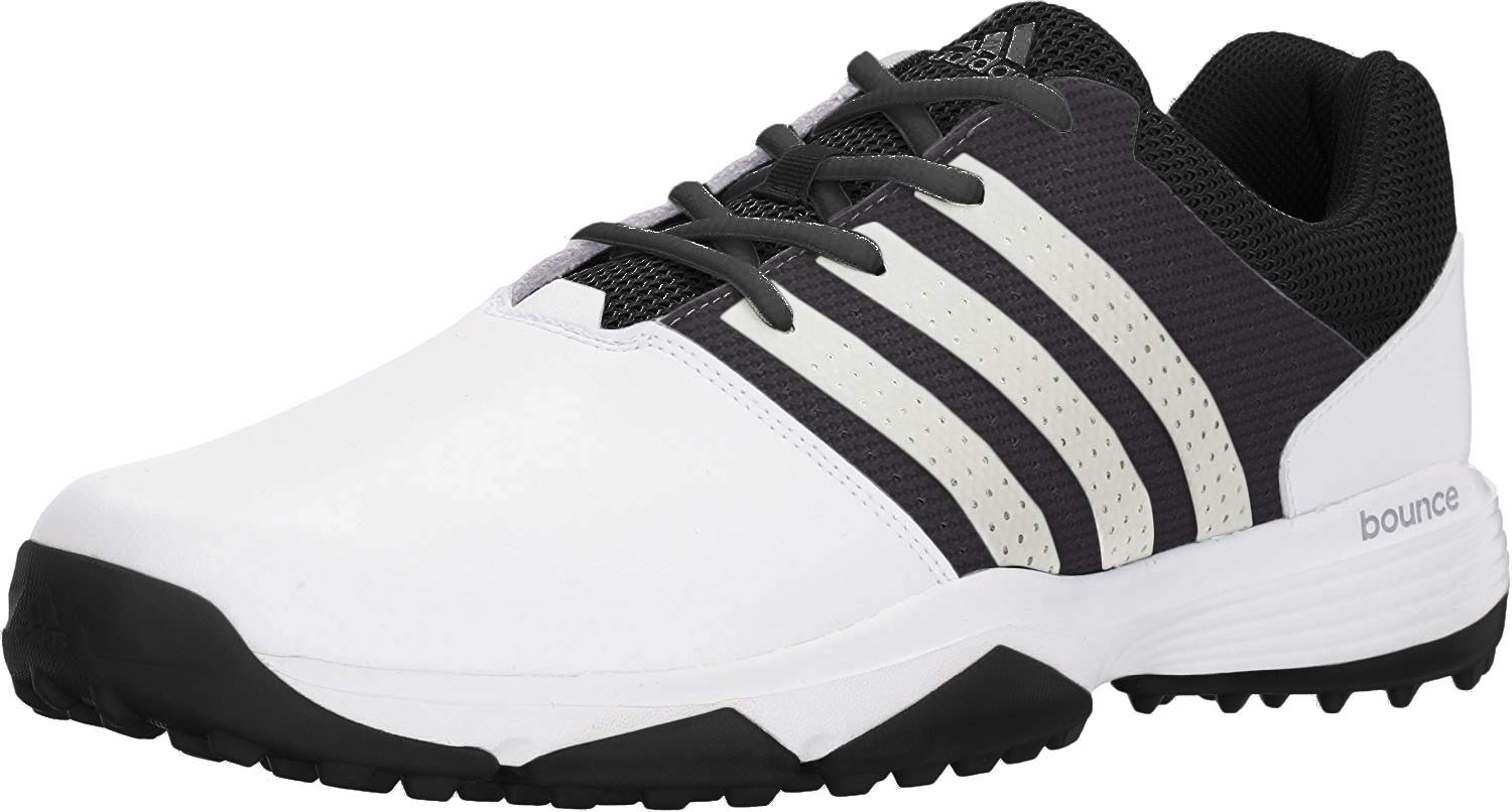 Adidas Men's 360 Traxion WD Golf Shoes - Waterproof Spiked for Course Performance