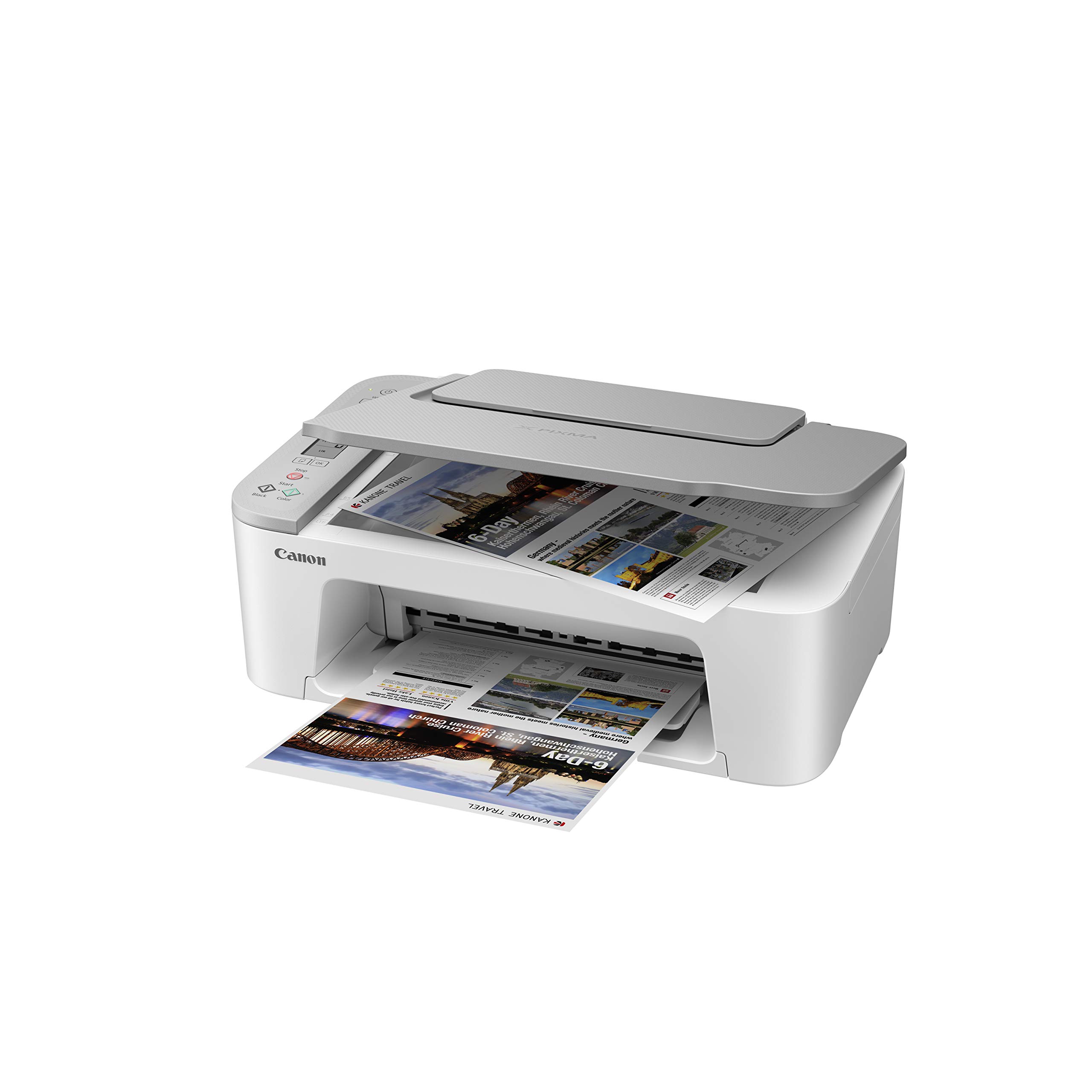 Canon PIXMA TS3420 Wireless All-in-One Inkjet Printer with Mobile Printing - White | Perfect for Home Office, School Projects & Photo Printing