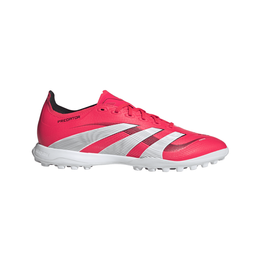 Adidas Predator League TF Turf Football Shoes for Men - Lucid Red/White/Core Black - Soccer Cleats for Artificial Grass - Perfect for Training & Matches