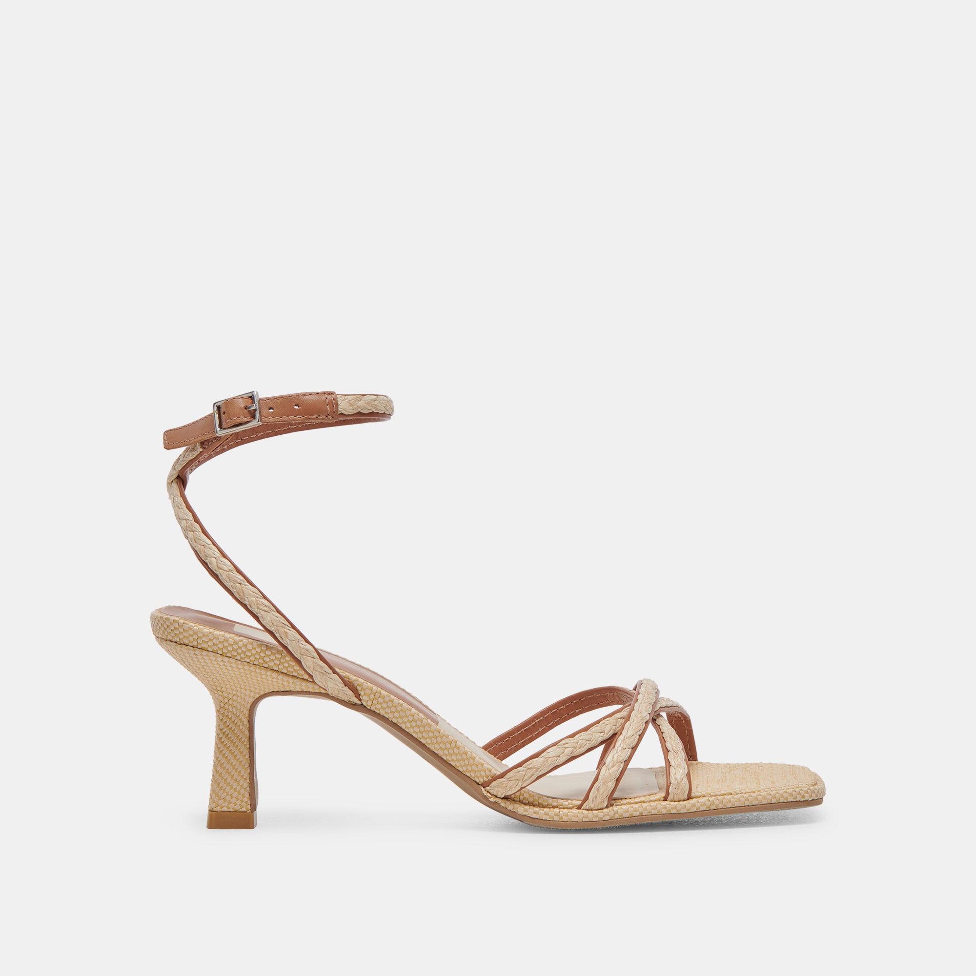 MANJI BRAID HEELS - Brown Natural Jute Wedge Sandals for Women | Comfortable Summer Beach Shoes | Perfect for Vacation, Boho Outfits & Casual Wear