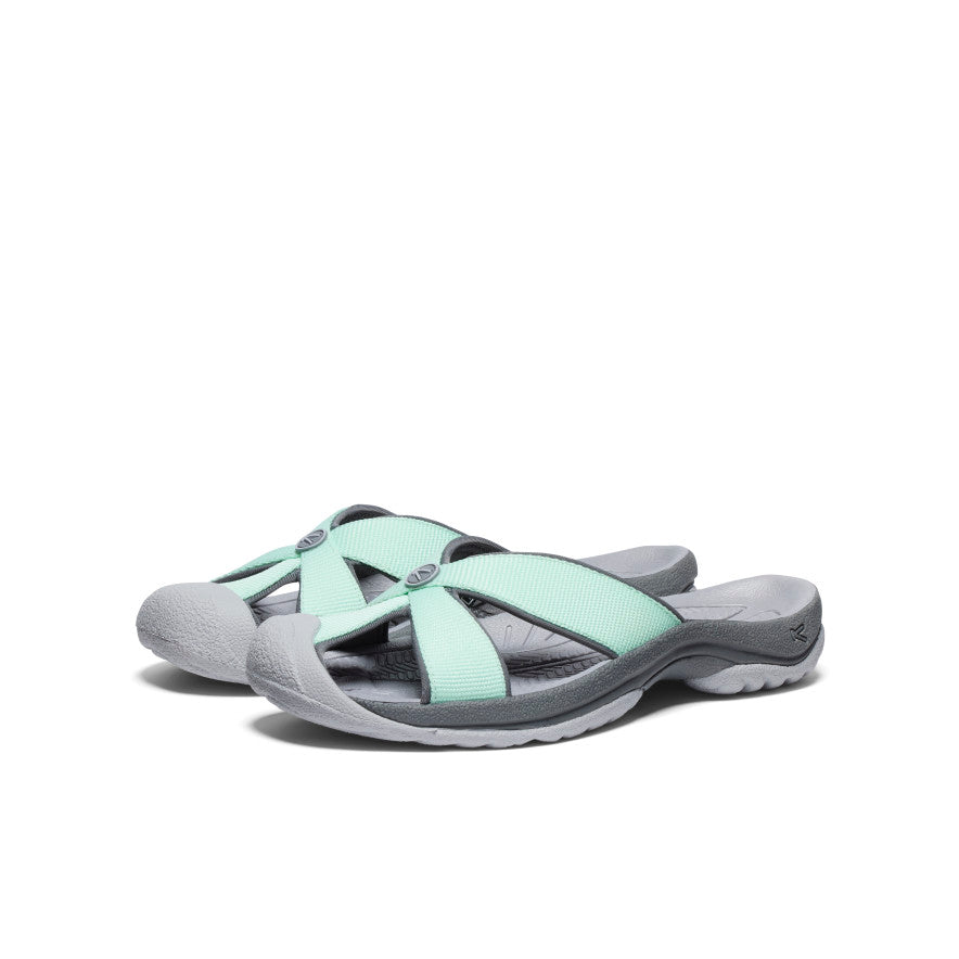 Women's Bali Slide Sandals - Comfortable Summer Slippers | Lichen/Steel Grey | Perfect for Beach, Poolside & Casual Wear