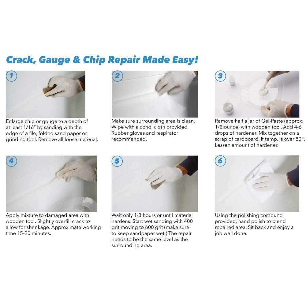 Boat and RV Repair Kit - White Fiberglass Patch for Bayliner Boats - Fix Cracks, Holes & Leaks - Perfect for Marine, RV, and Outdoor Watercraft Maintenance
