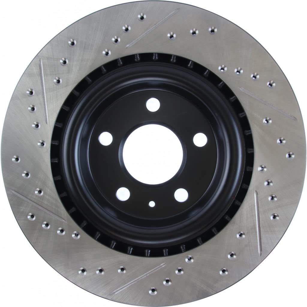 StopTech Slotted & Drilled Sport Brake Rotor for Audi S4 2010-2019 | 127.33137L | High-Performance Braking for Track & Street Racing