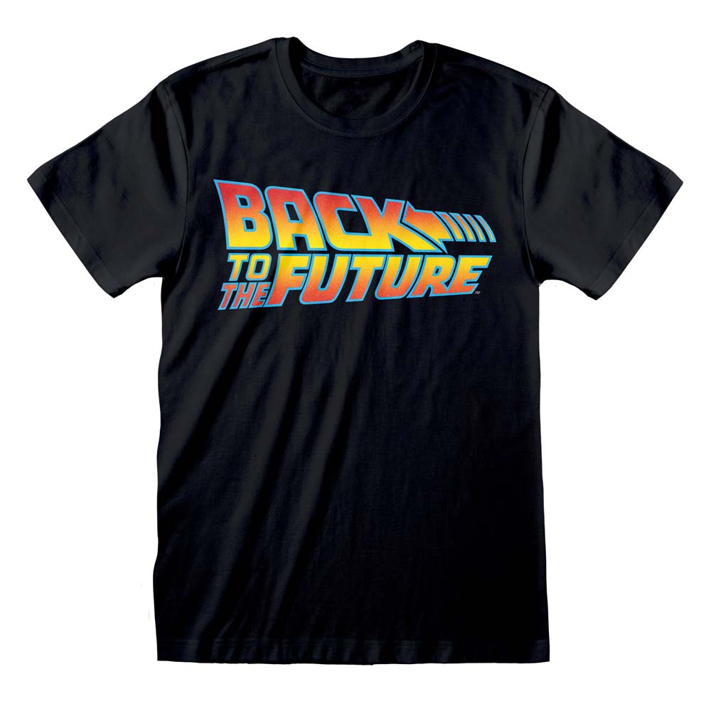Back To The Future Logo T-Shirt | Official Movie Merchandise | 80s Nostalgia Gift for Fans | Perfect for Cosplay, Movie Nights & Retro Fashion