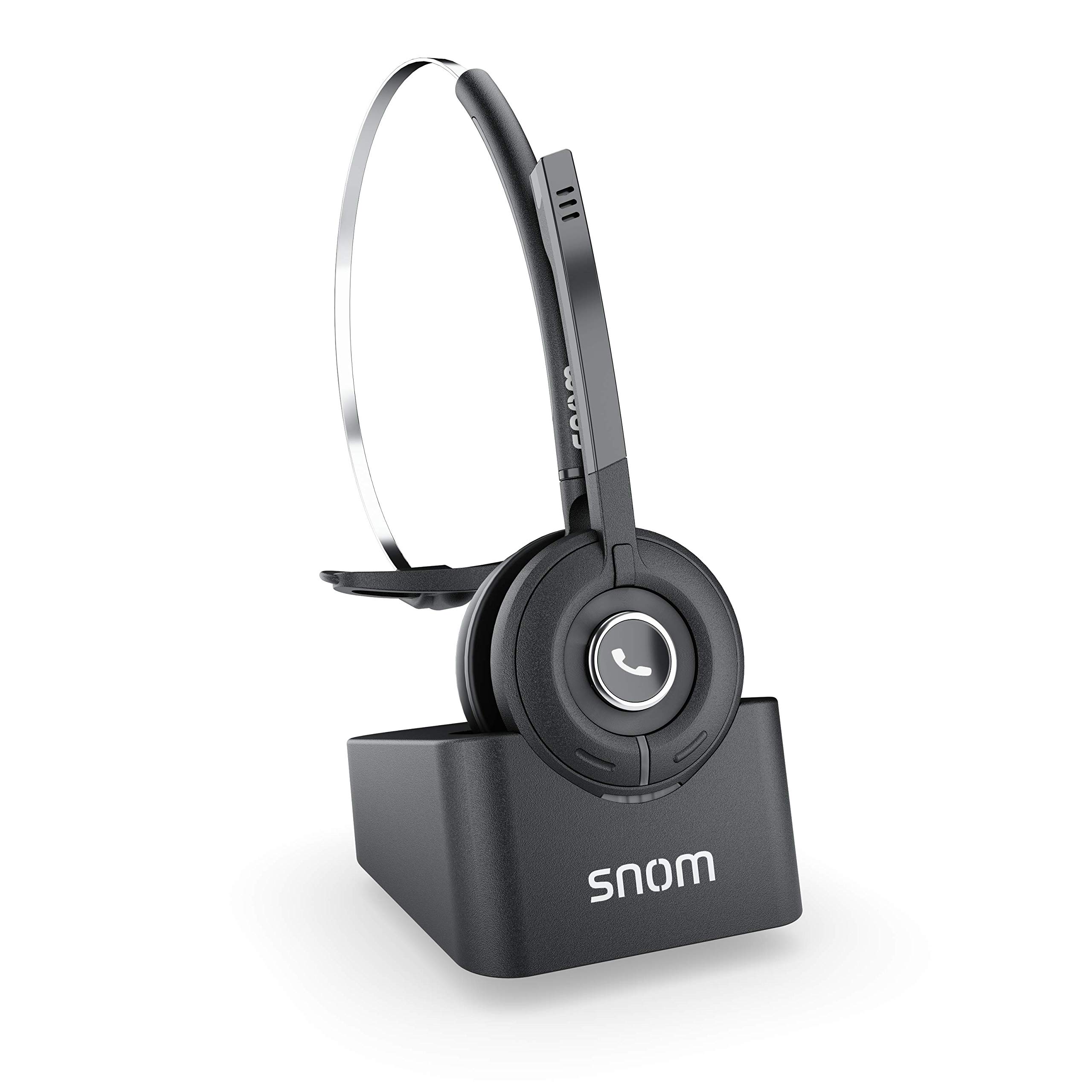 Snom A190 DECT Headset with Multicell Technology | HD Sound & Noise Reduction | Stand-Alone & Paired Modes | Handover & Roaming in Multi-Cell Setup | Perfect for Office, Call Center & Remote Work
