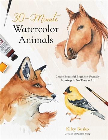 30-Minute Watercolor Animals Kit - Easy Beginner-Friendly Painting Set for Quick & Beautiful Artwork | Perfect for DIY Home Decor, Gifts & Relaxation