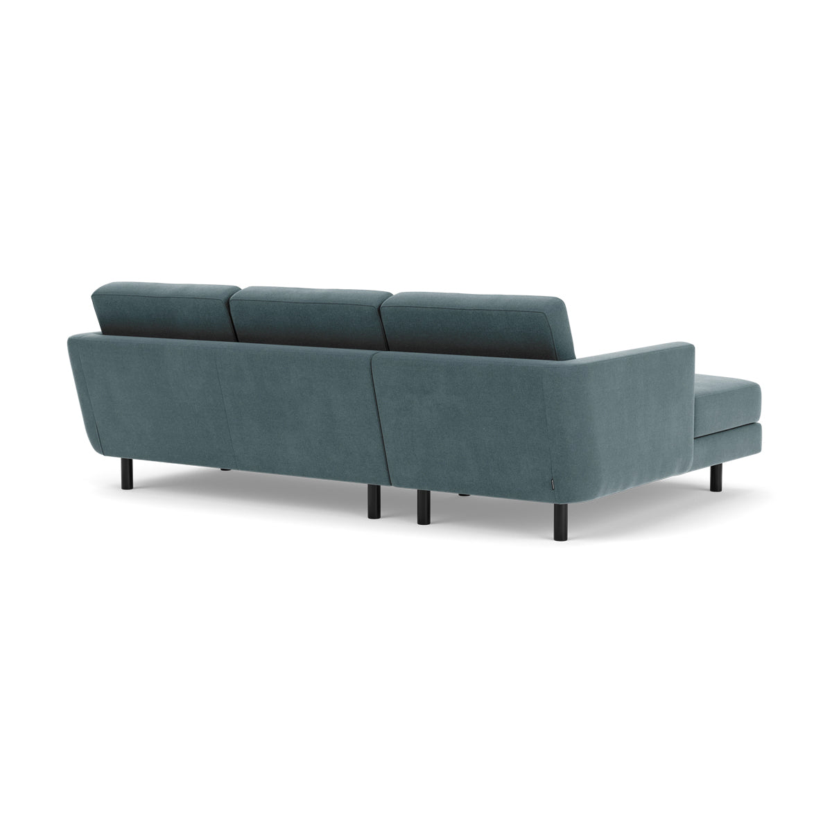 Conrad Fabric Left Chaise Sofa - Modern L-Shaped Sectional Couch with Reversible Chaise Lounge for Living Room, Apartment & Home Theater Comfortable Seating