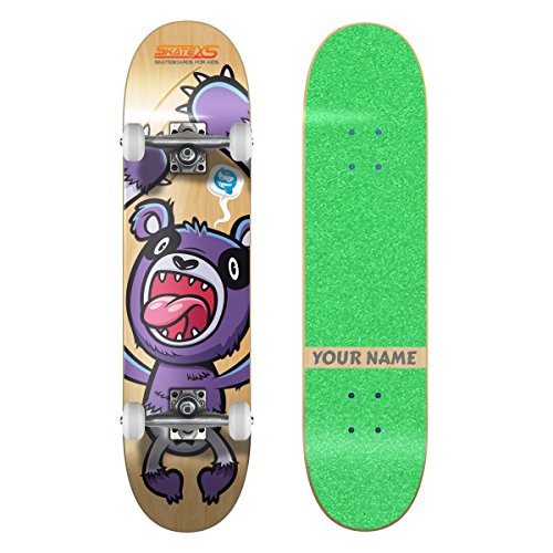 Green Grip Tape / White Wheels