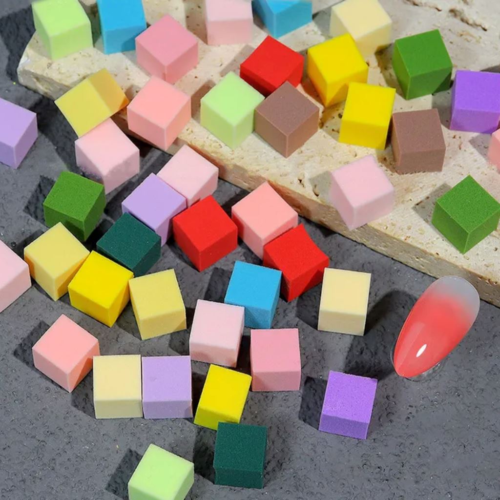 50pcs Cube Sponges for Kitchen Cleaning - Multi-Purpose Scrub Sponges for Dishes, Countertops, and Household Cleaning (Non-Scratch & Durable)