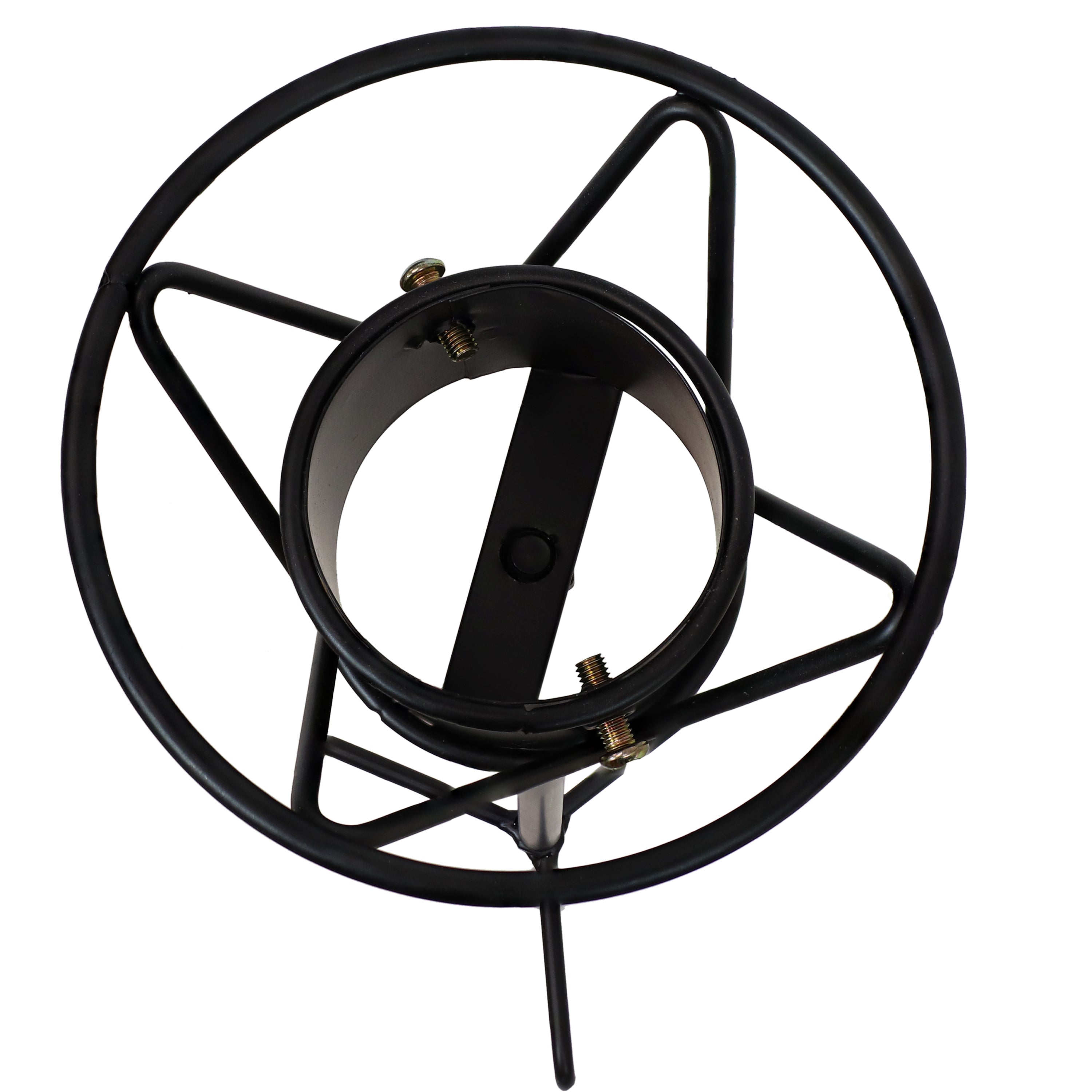 Sunnydaze Simple Steel Gazing Globe Stand - Black Outdoor Garden Decor for Yard, Patio & Landscape Decoration | Sturdy Metal Base for Reflective Spheres