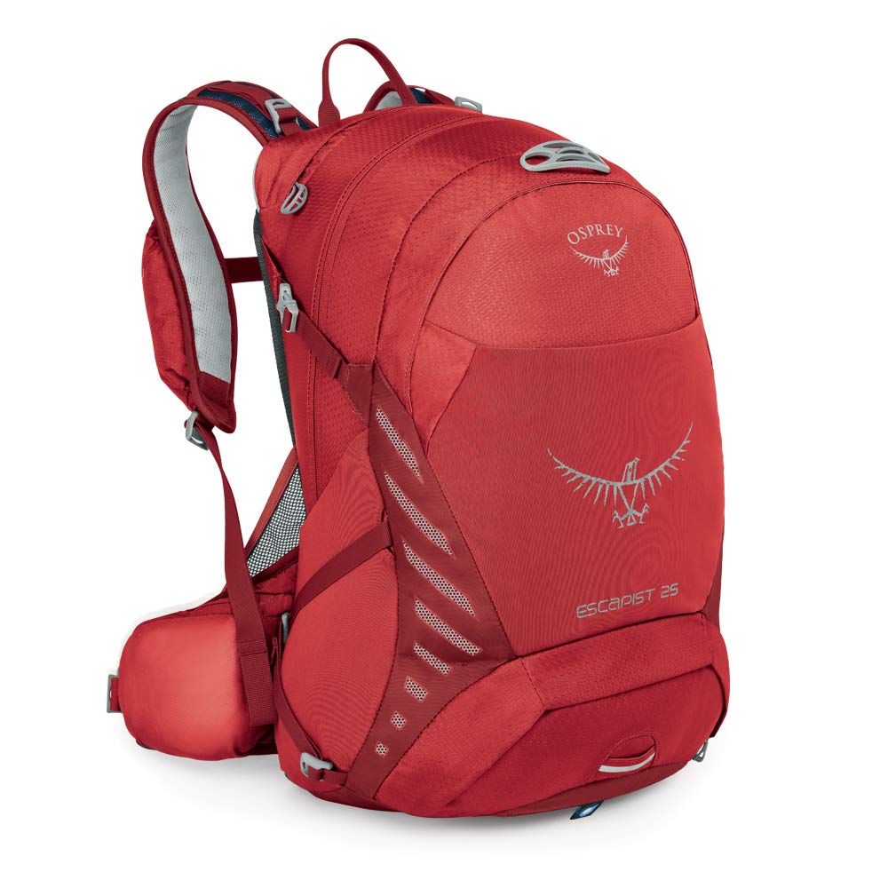 Osprey Escapist 25L Hiking Backpack - Medium/Large Size, Cayenne Red | Lightweight Daypack for Outdoor Adventures, Travel & Commuting