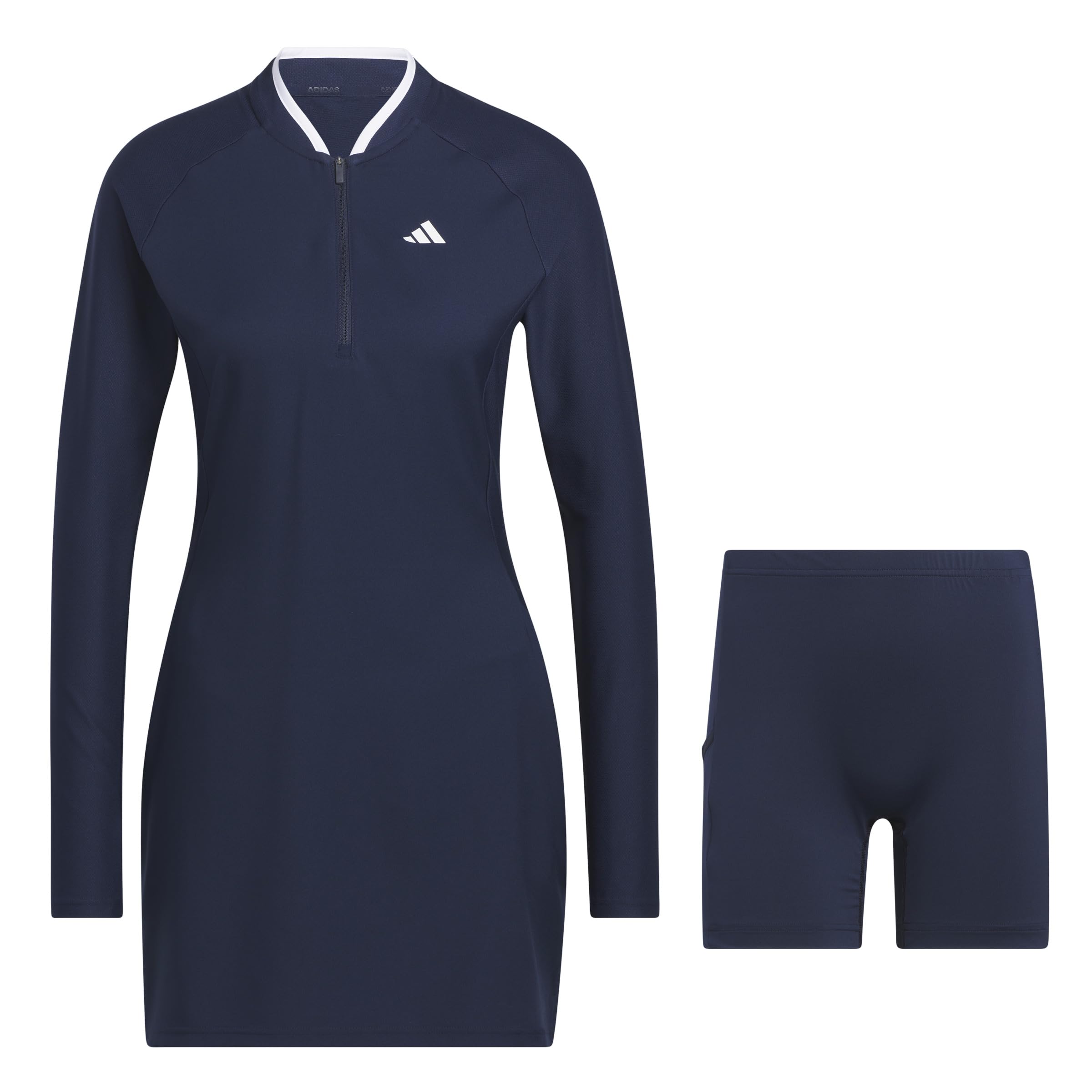 Adidas Women's Long Sleeve Golf Dress - Moisture Wicking & UV Protection - Perfect for Golf Tournaments & Outdoor Sports