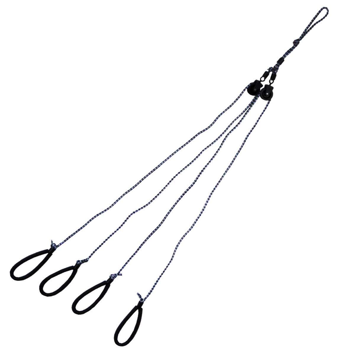 Actionline Fitness Pilates Door Knob Rope Exerciser - Portable Home Gym Equipment for Full Body Workout, Strength Training & Stretching (Ideal for Home, Office & Travel Use)