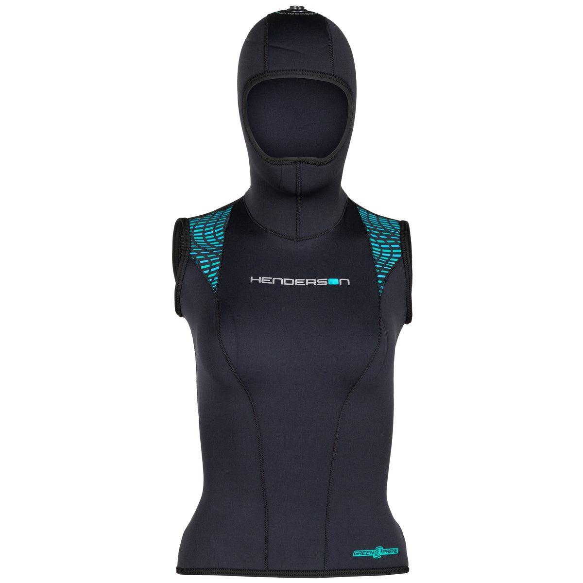 Henderson 5/3mm Greenprene Hooded Vest for Women - Warm Winter Scuba Diving & Outdoor Activities