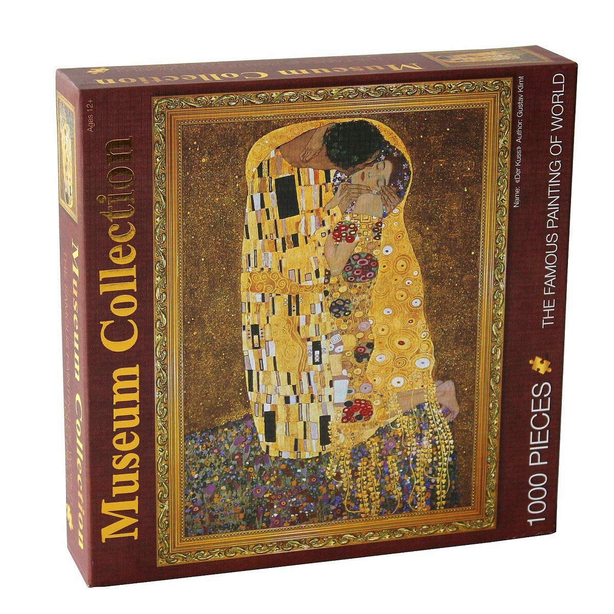 1000 Piece Gustav Klimt The Kiss Art Jigsaw Puzzle for Adults - Premium Museum Collection Puzzle - Perfect for Home Decor, Gift Giving & Relaxation