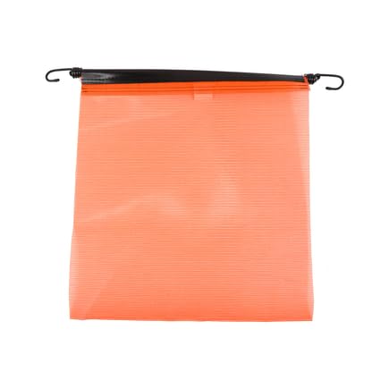 18 Inch Orange Mesh Safety Flags with Bungee Cords - High Visibility Warning Flags for Bikes, ATVs, Trailers, Construction & Road Safety